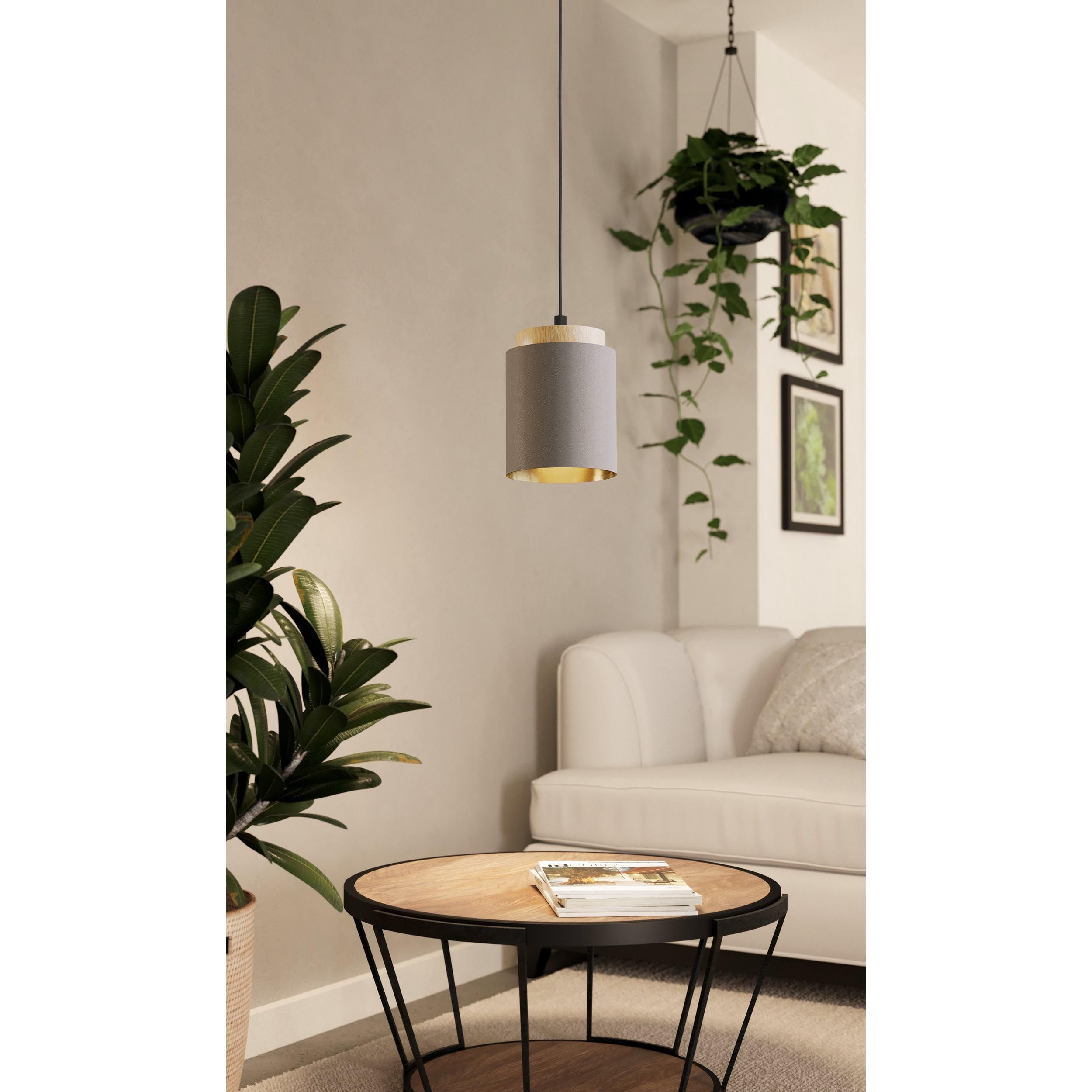 Suspension tissu cafe ALBARIZA E27 1X40W