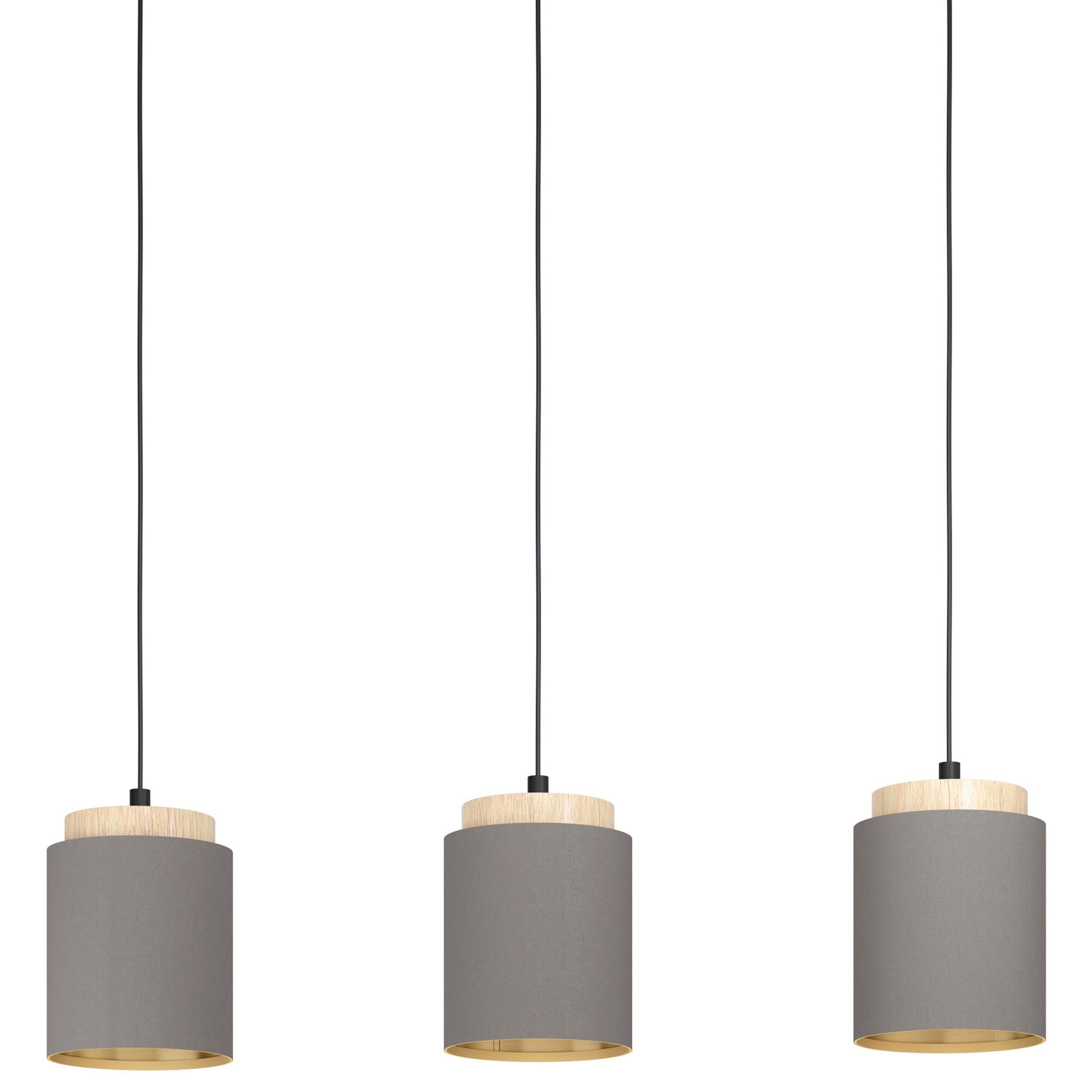 Suspension tissu cafe ALBARIZA E27 3X40W