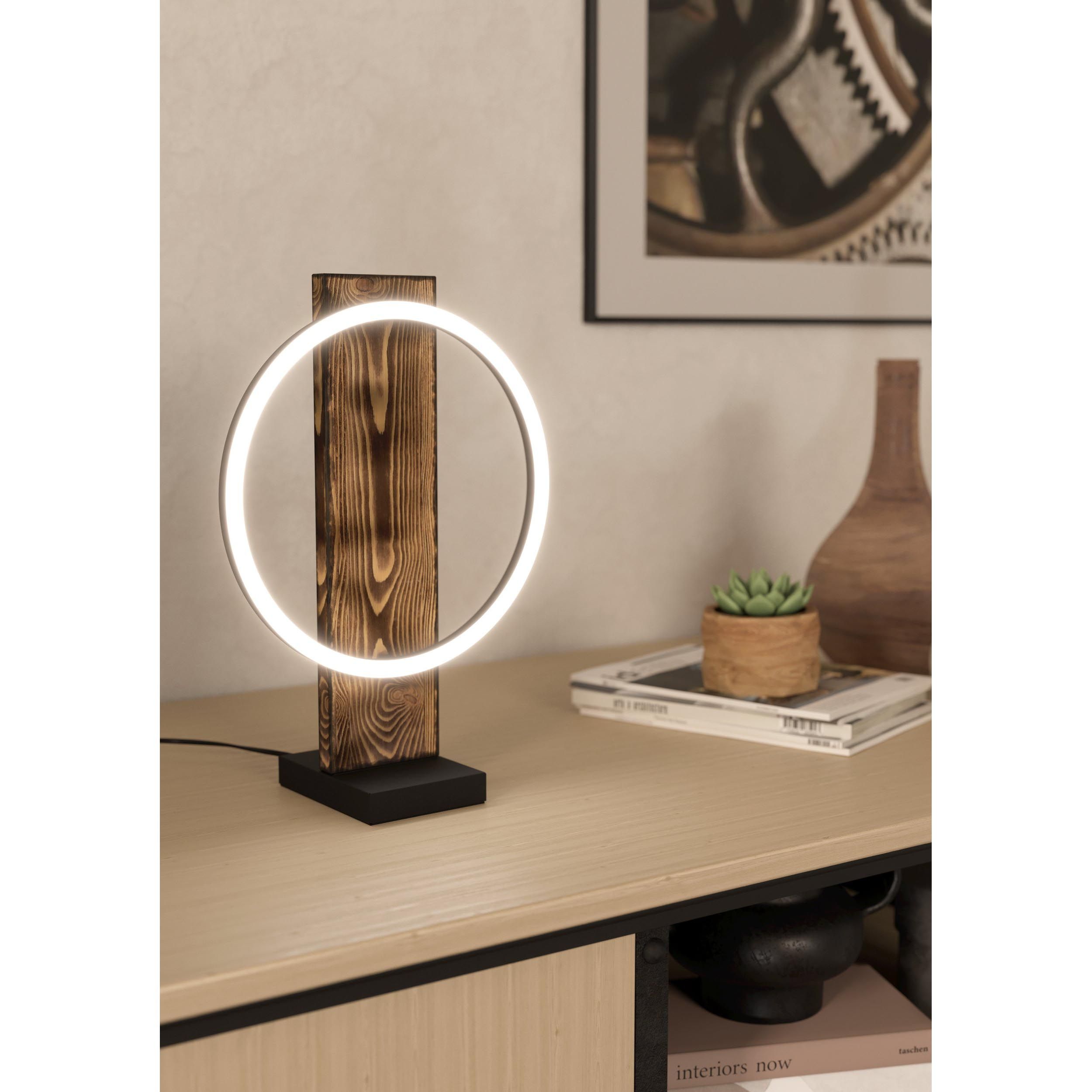 Lampe de table bois marron BOYAL LED INT 1X12W