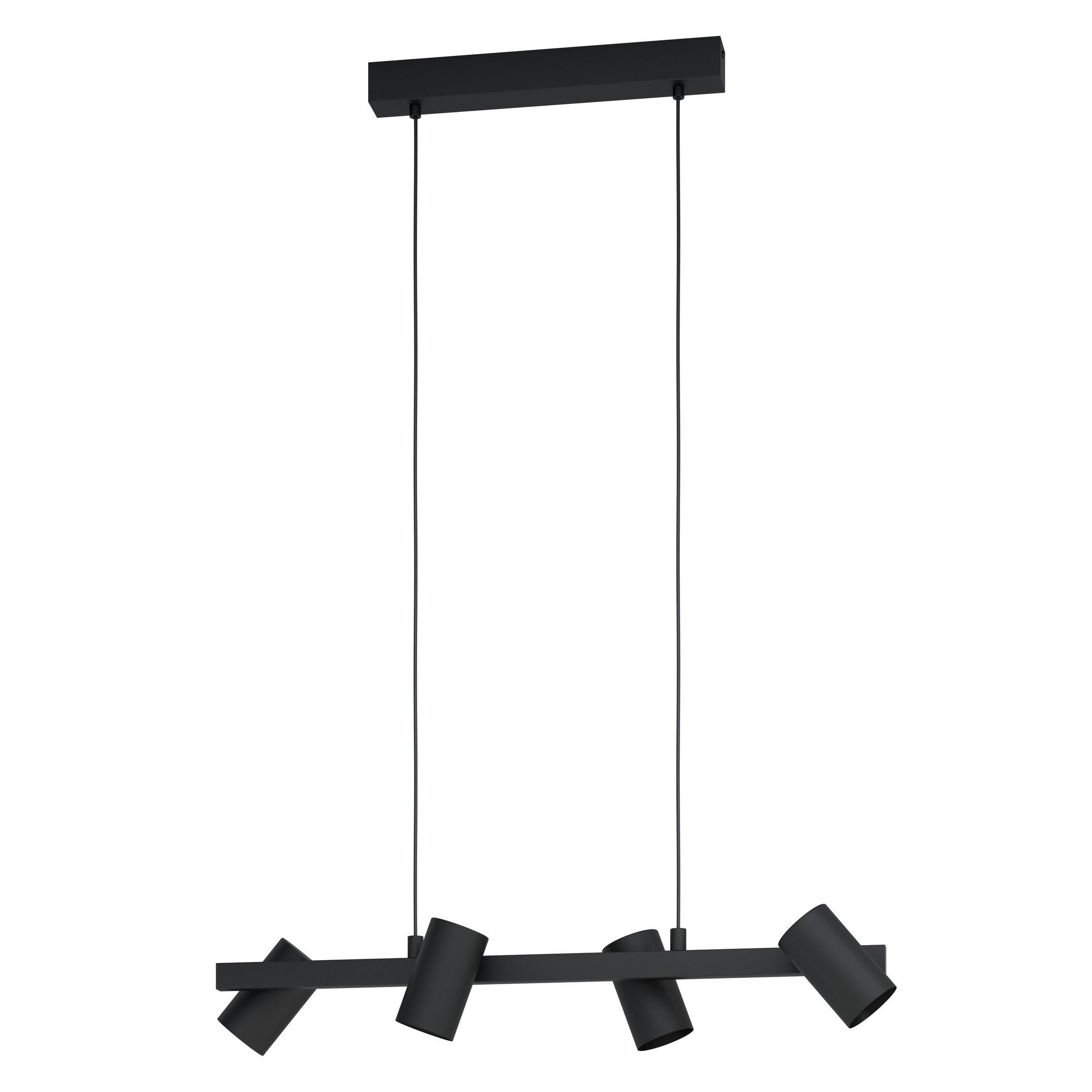 Suspension métal noir GATUELA 1 E14 4X25W