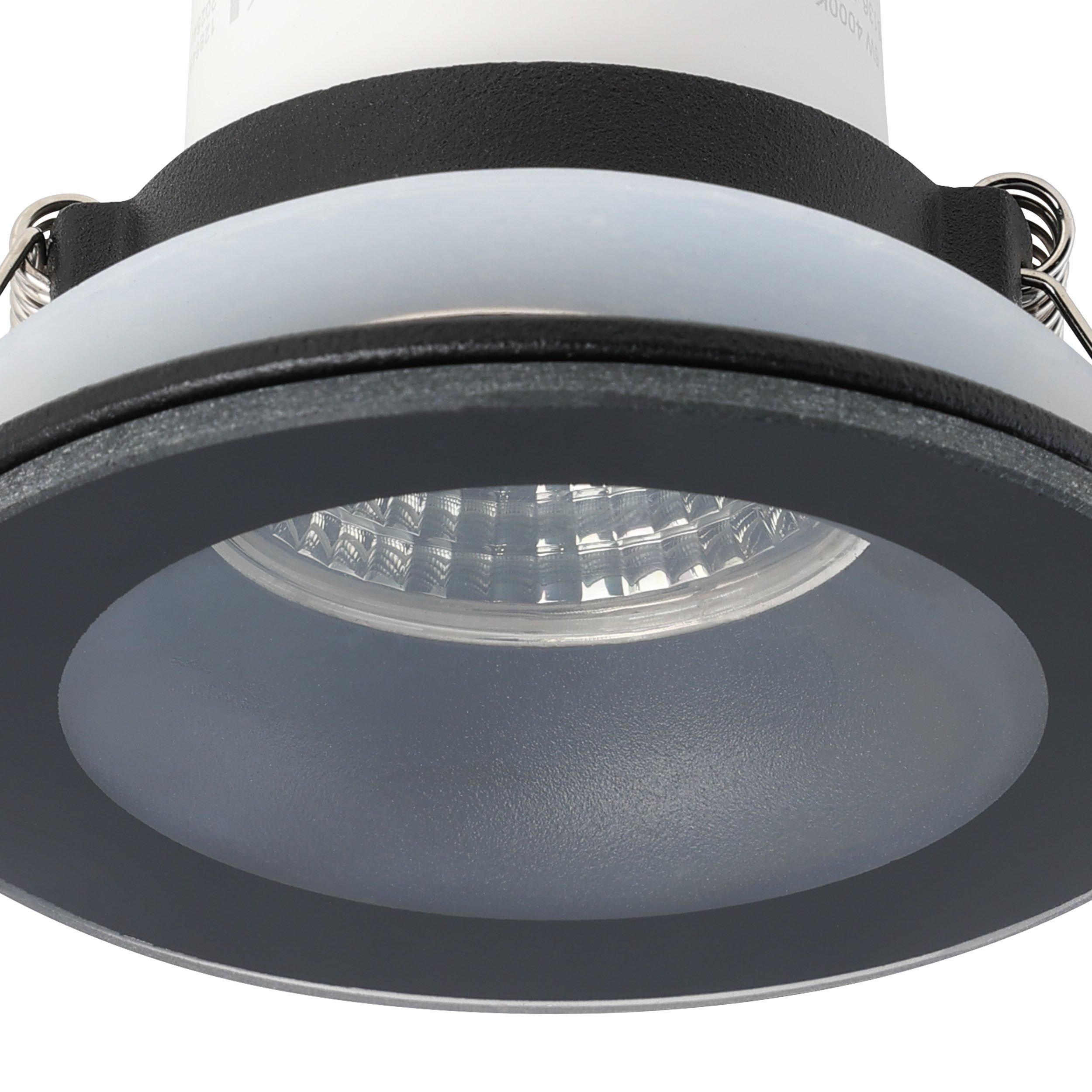 Spot à encastrer métal noir SALABATE LED INT 4X6W