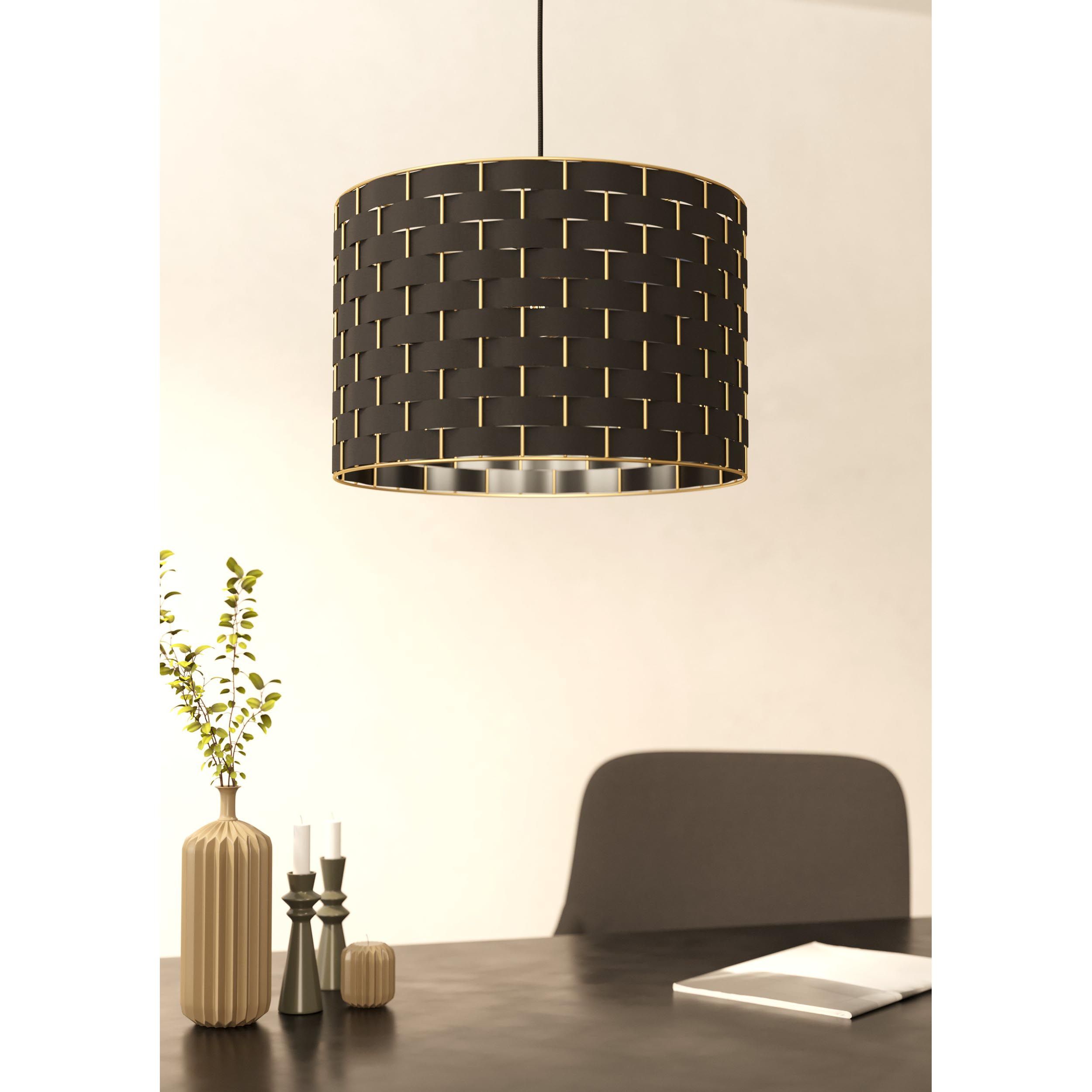 Suspension métal noir MARASALES D38CM E27 1X40W