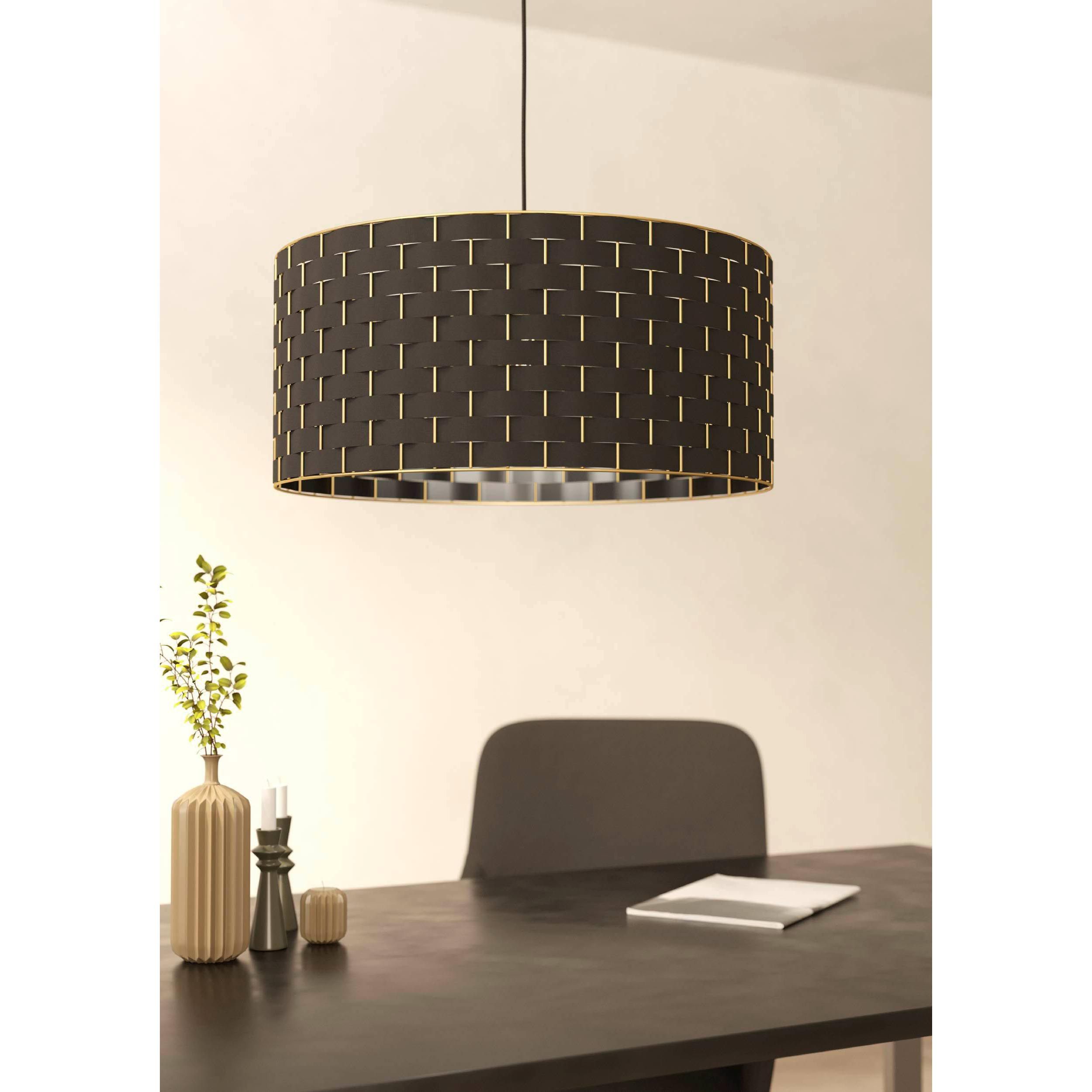 Suspension métal noir MARASALES D55CM E27 1X40W