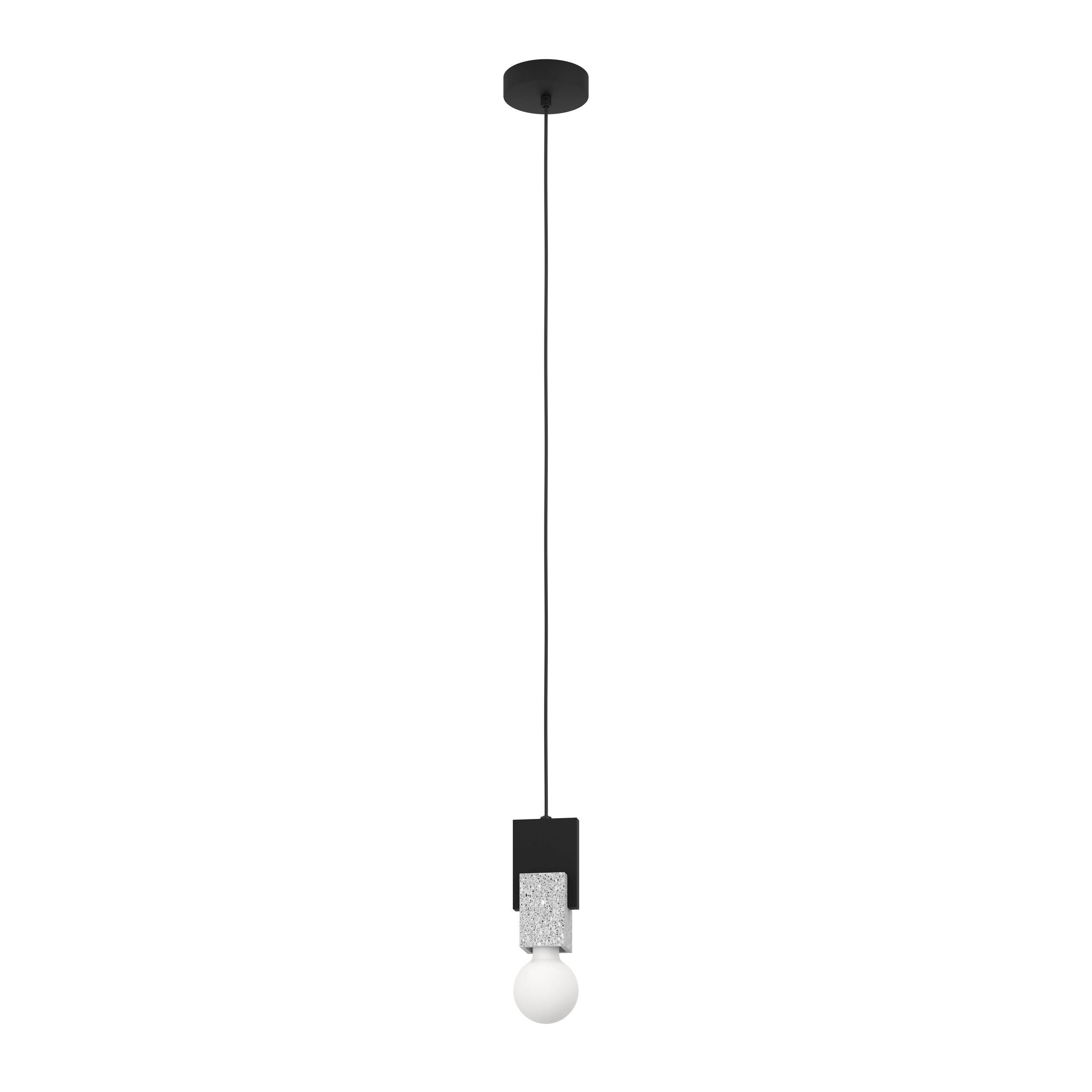 Suspension métal noir LOBATIA E27 1X40W