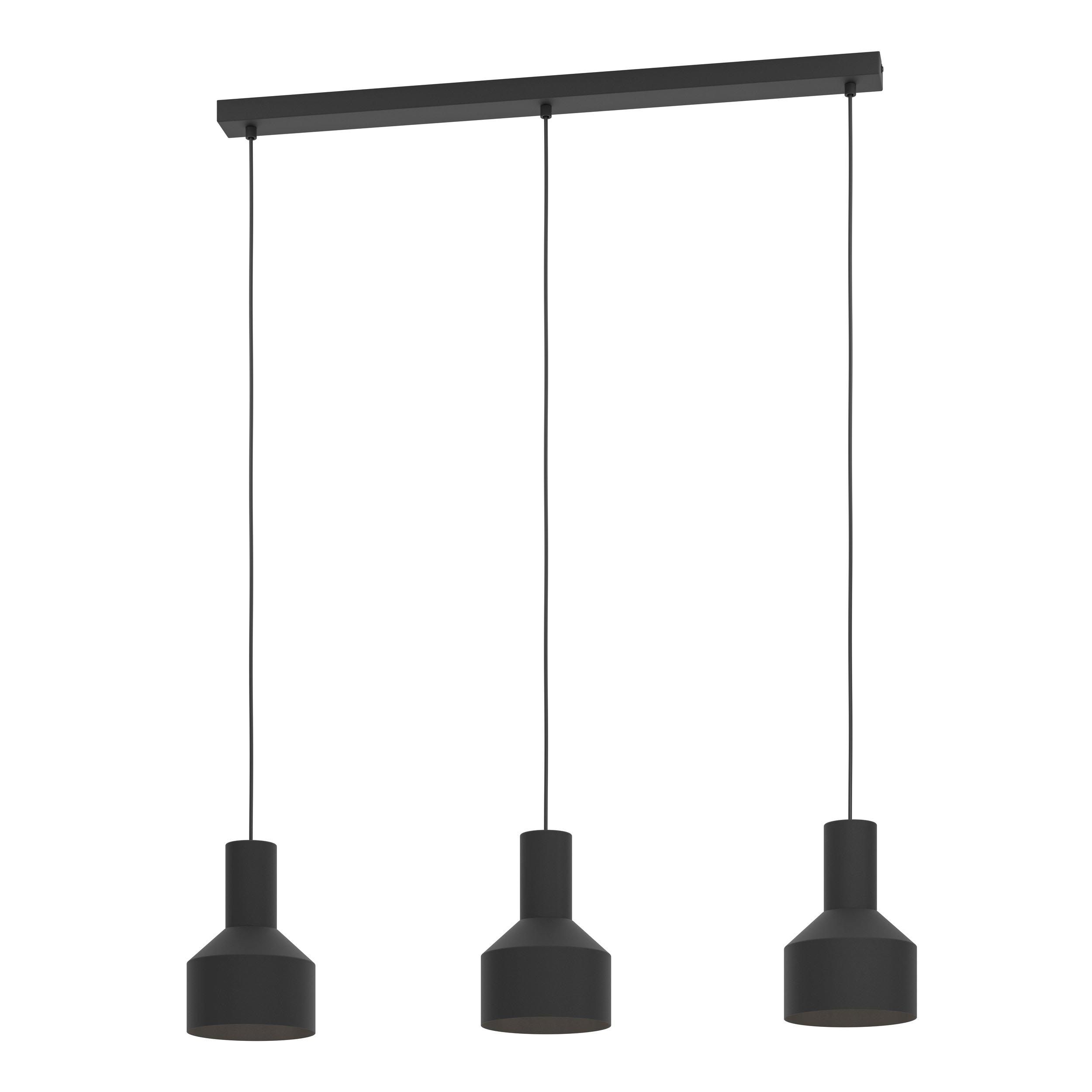 Suspension métal noir CASIBARE E27 3X40W