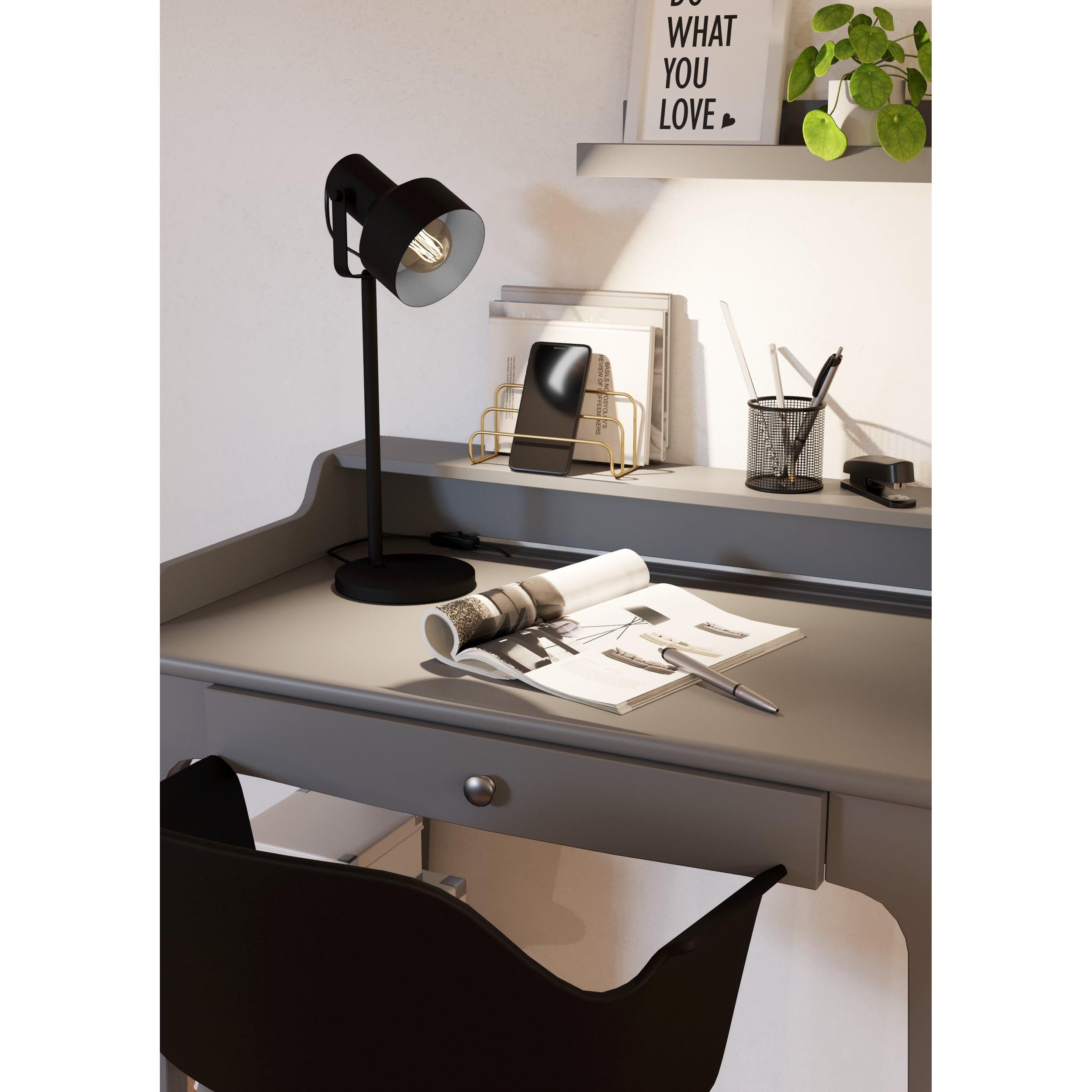 Lampe de table métal noir CASIBARE E27 1X28W