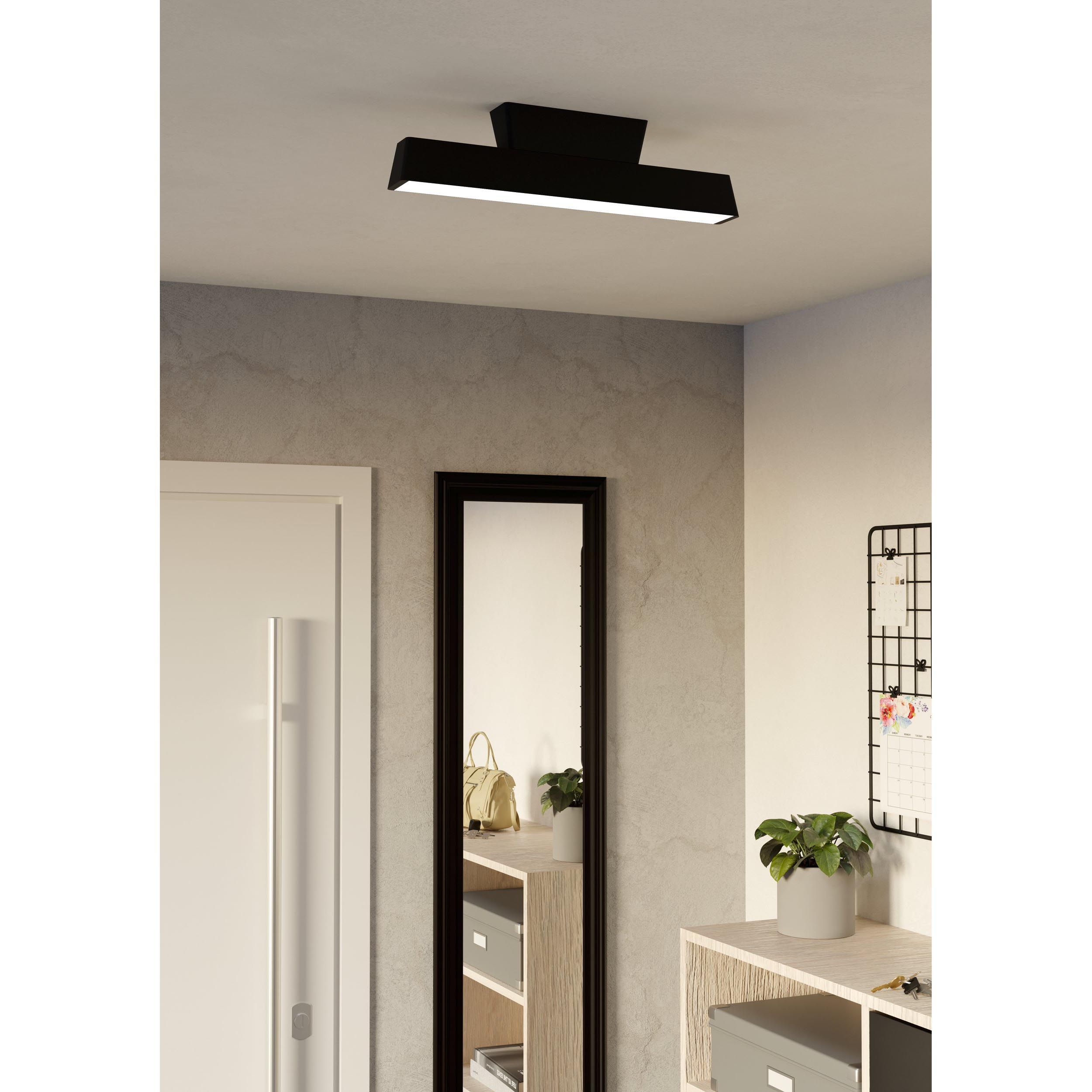 Plafonnier métal noir SIMOLARIS-Z LED INT 4X16W