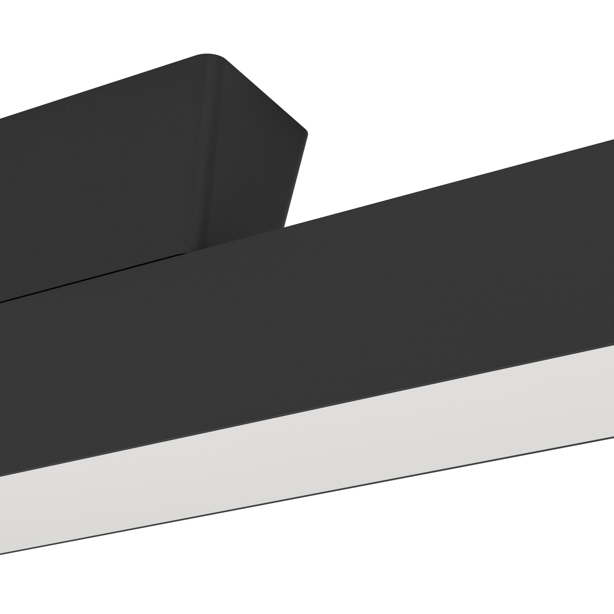 Plafonnier métal noir SIMOLARIS-Z LED INT 2X35W