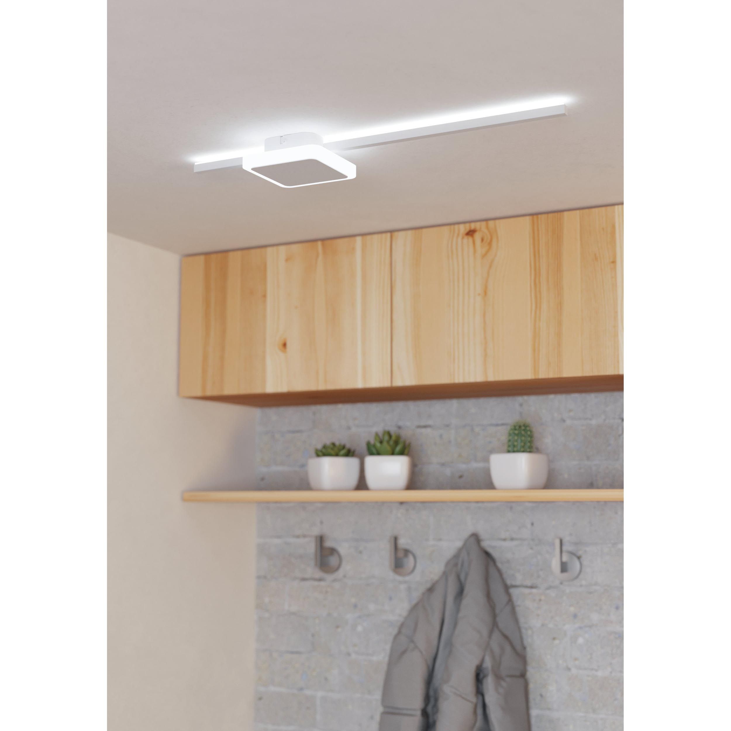 Plafonnier métal blanc SARGINTO carré LED INT 1X6,3W