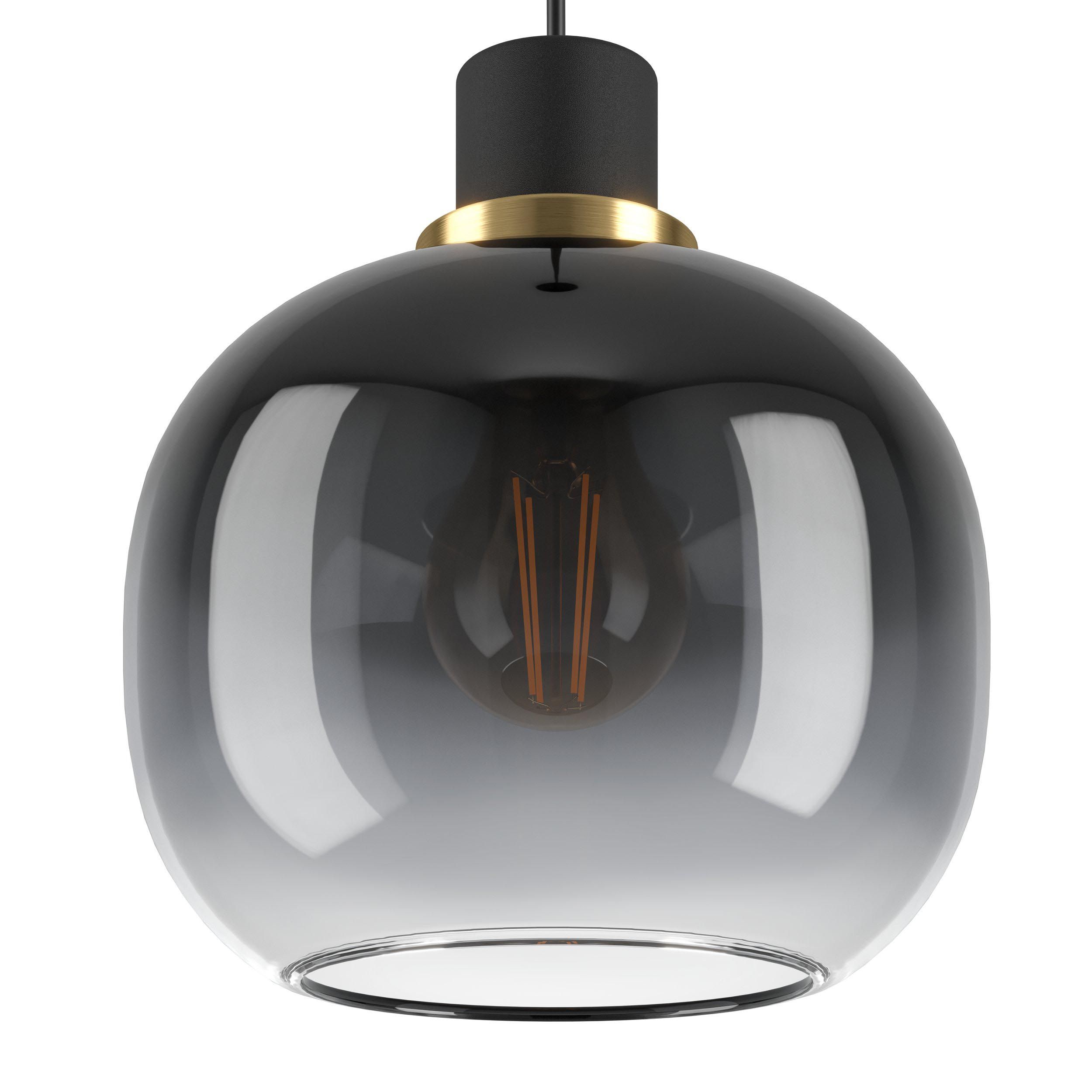 Suspension verre noir/gris OILELLA E27 3X40W