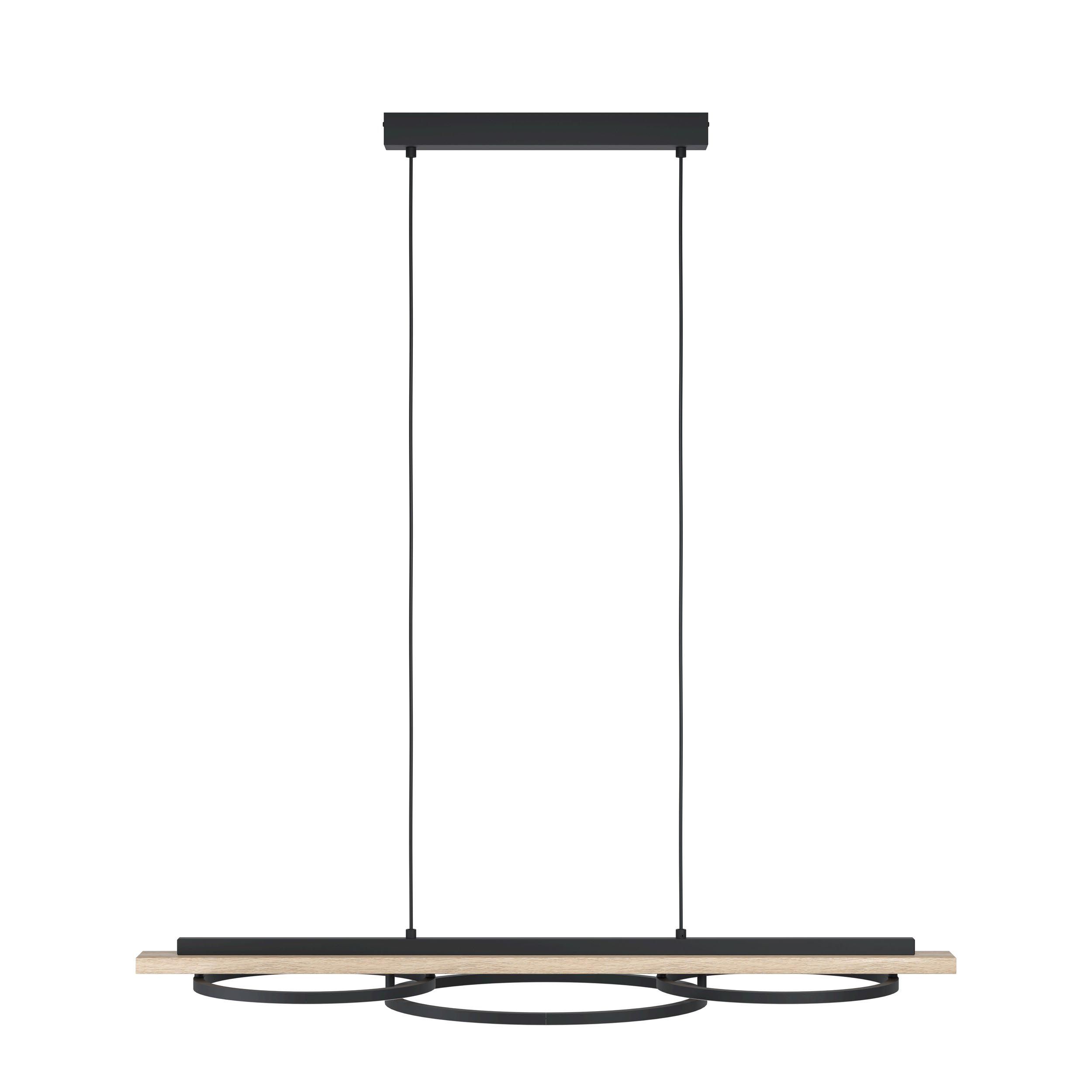 Suspension bois naturel BOYAL LED INT 2X12,5W