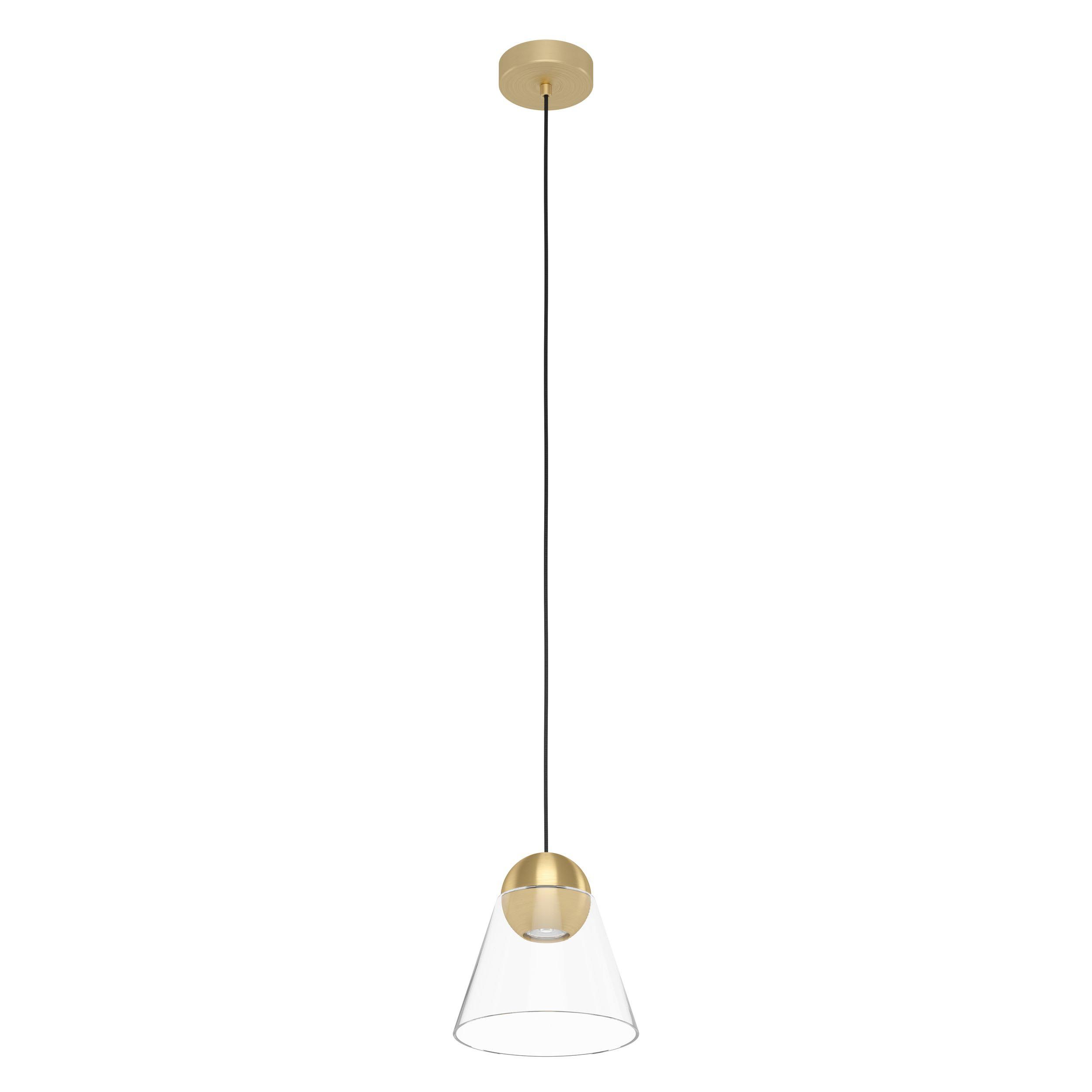 Suspension verre doré CERASELLA GU10 1X4,5W