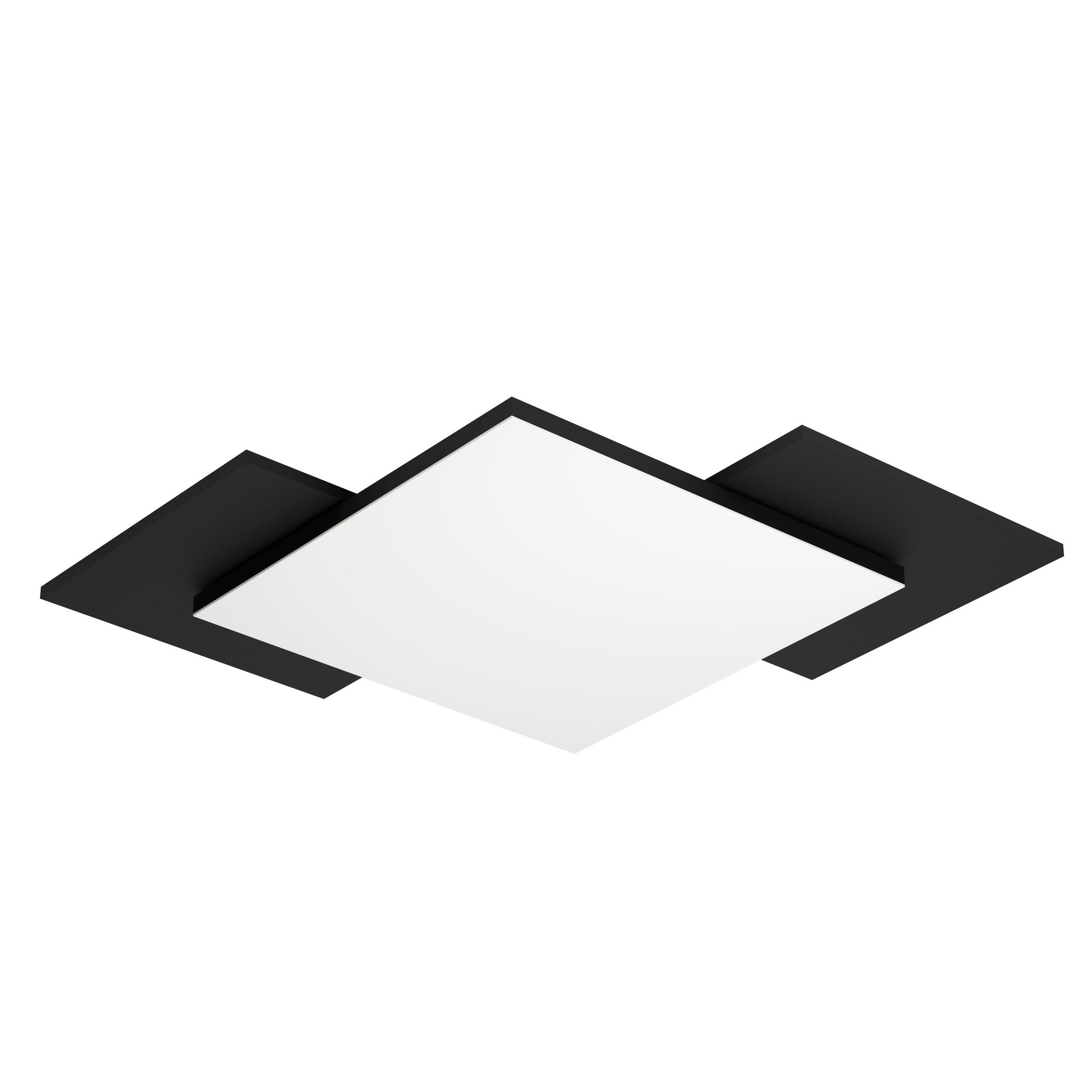 Plafonnier métal noir TAMURIA LED INT 3X21W