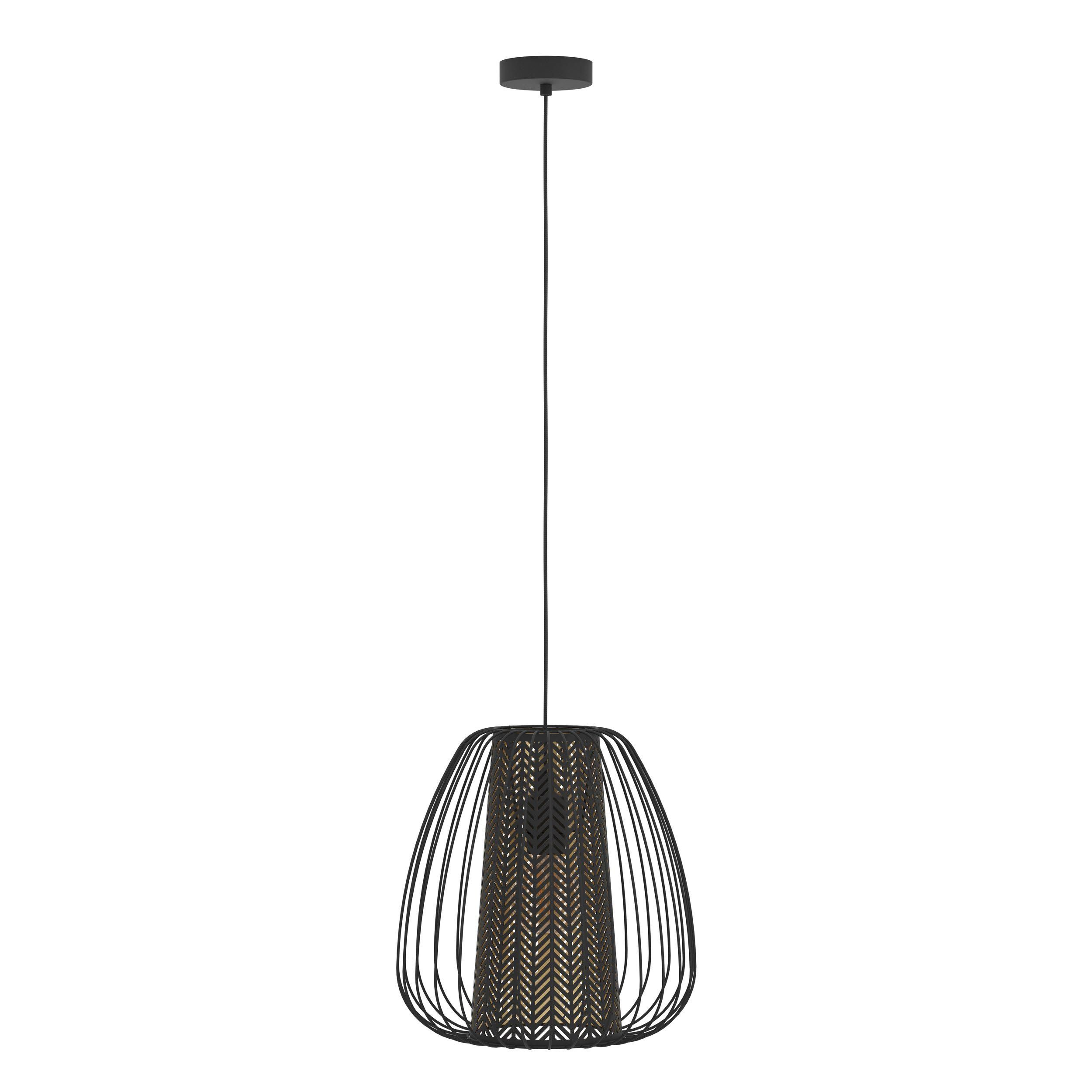 Suspension métal noir CURASAO E27 1X40W