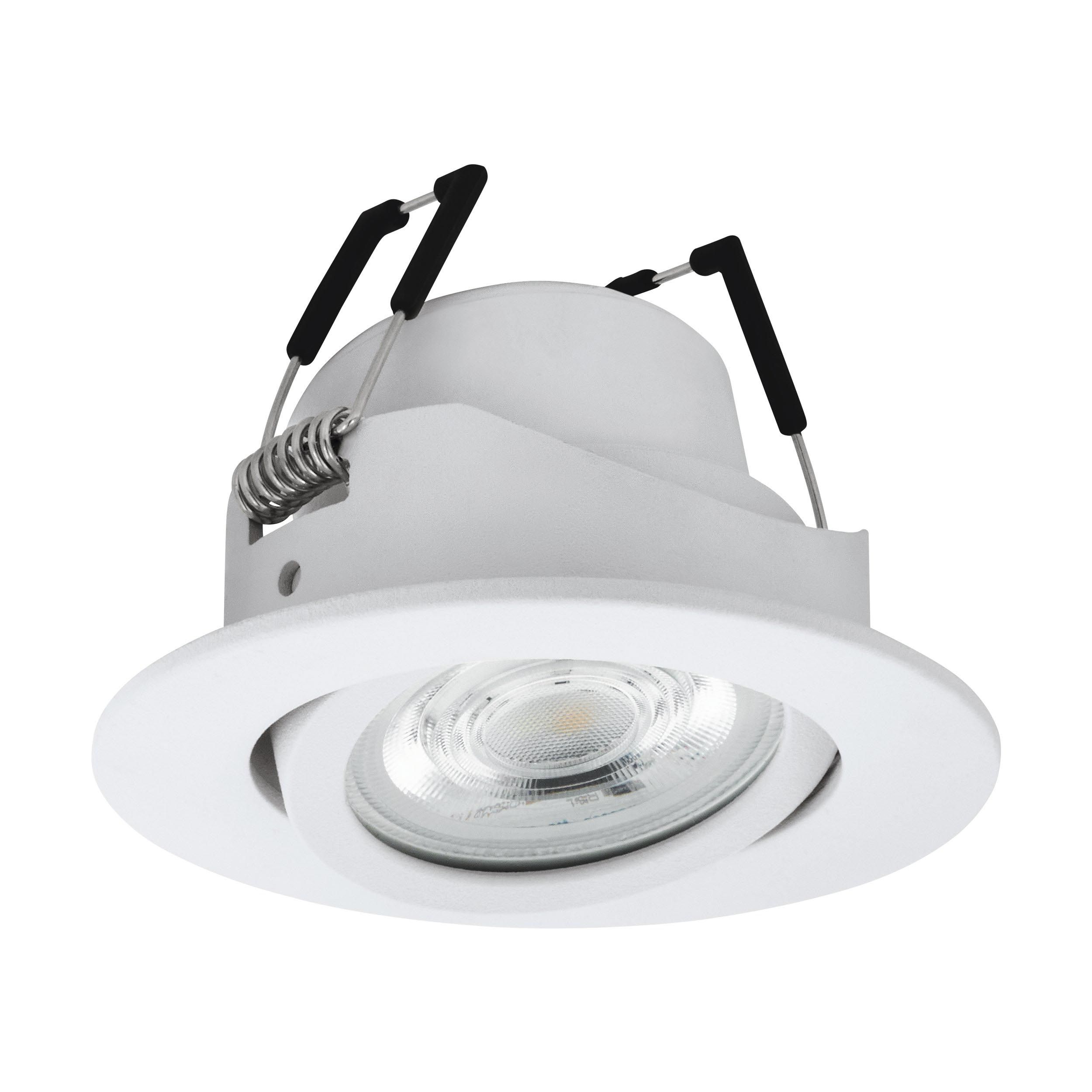 Spot à encastrer métal blanc SALICETO-Z LED INT 1X4,7W