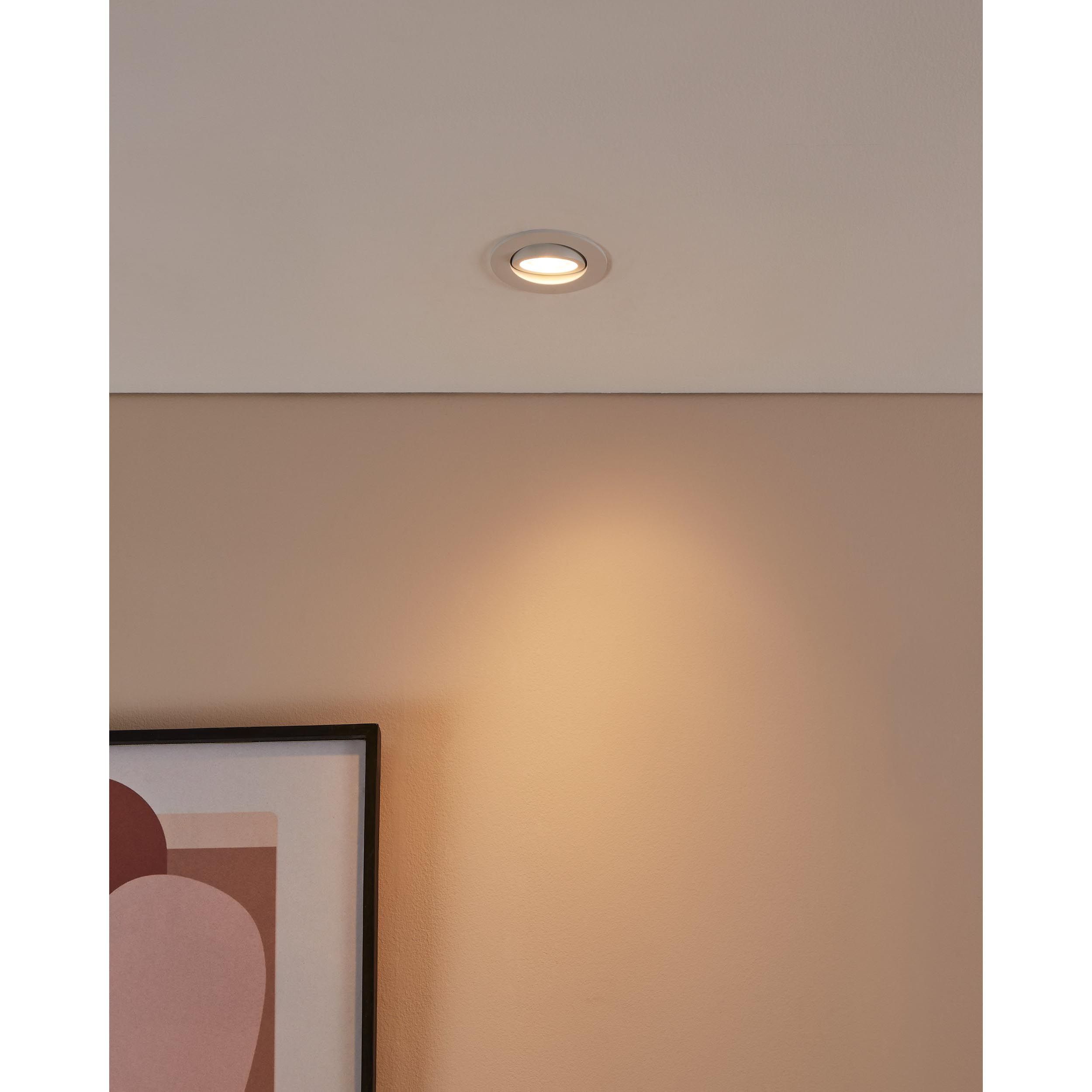 Spot à encastrer métal blanc SALICETO-Z LED INT 1X4,7W