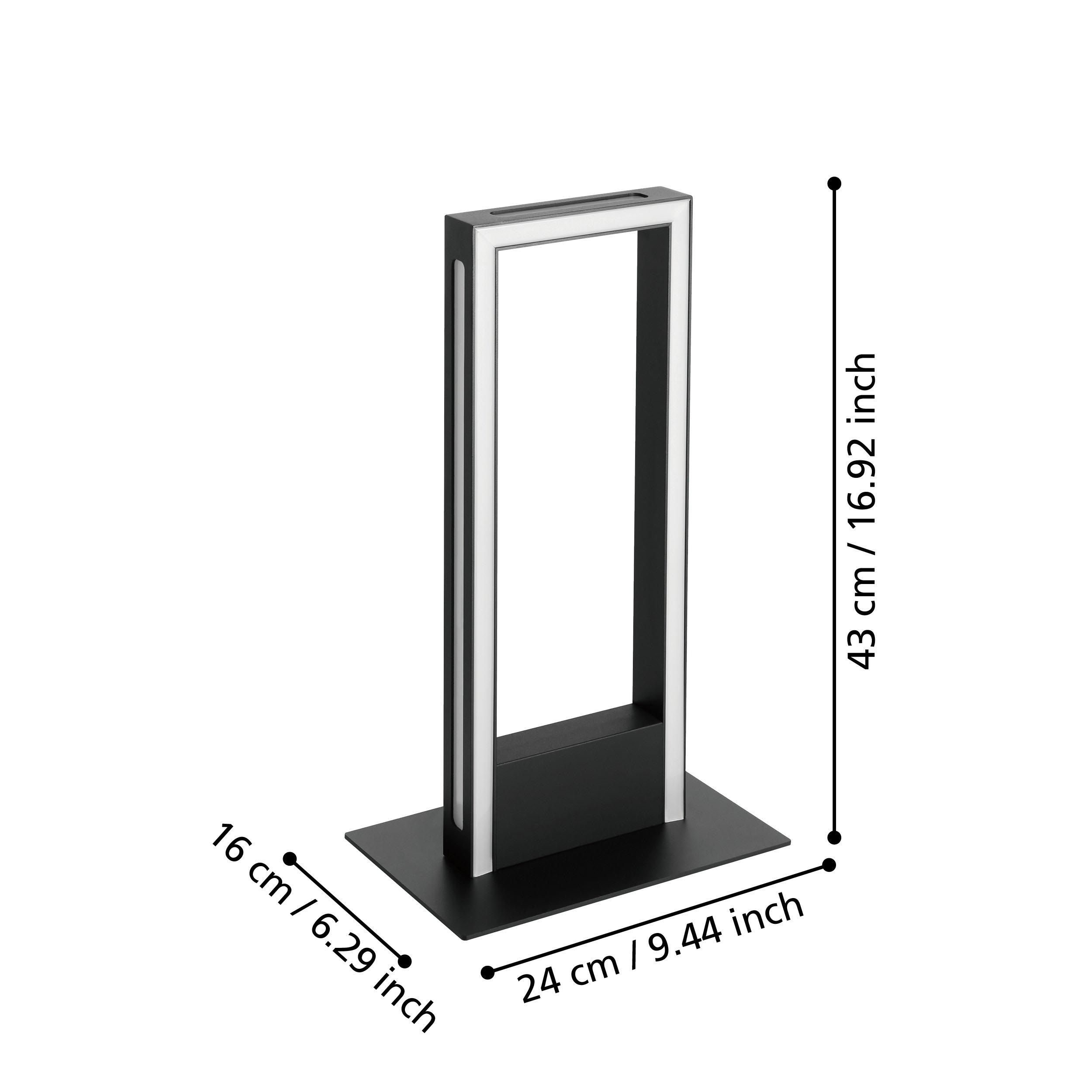 Lampe de table métal noir SALVILANAS-Z LED INT 1X16W