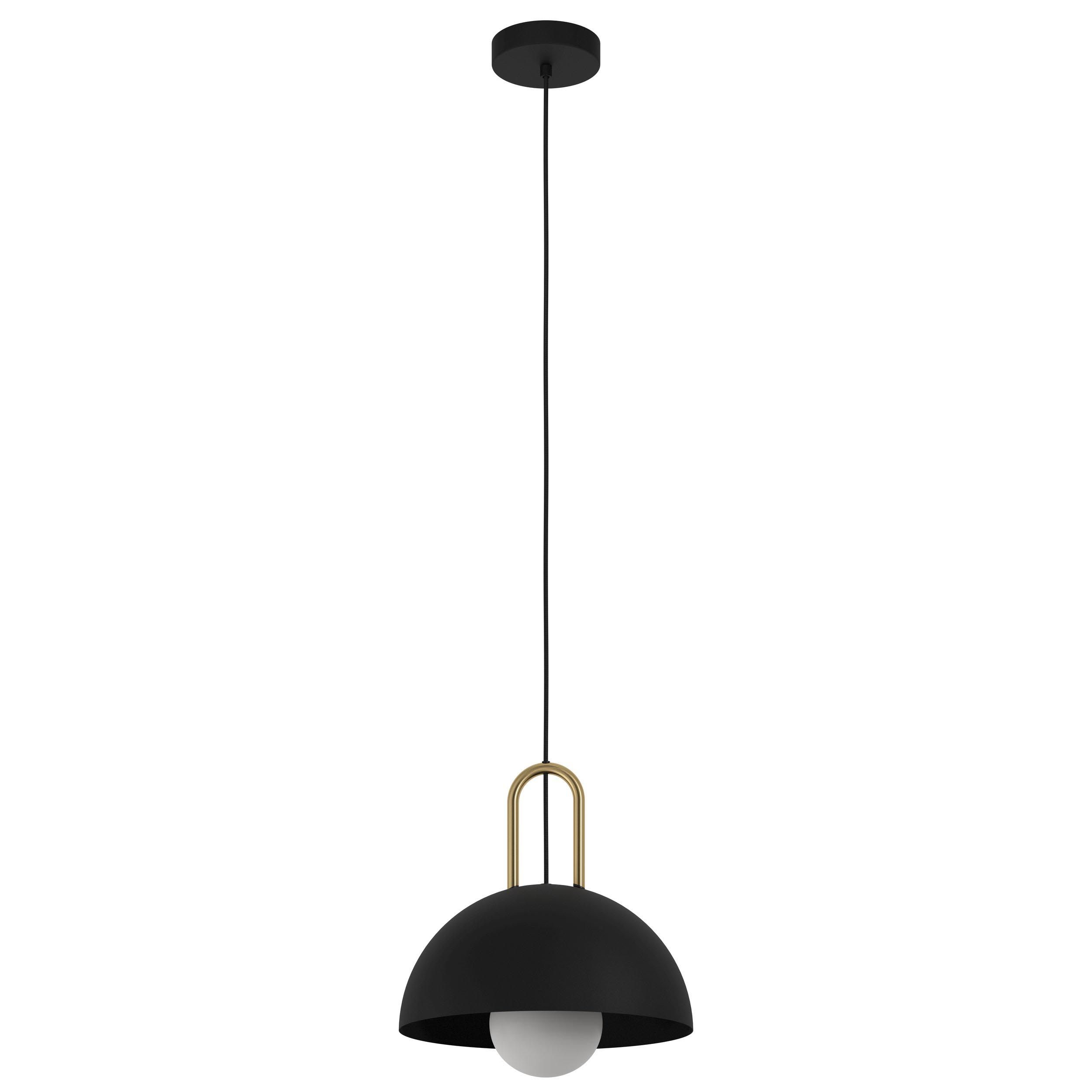 Suspension métal noir CALMANERA E27 1X40W