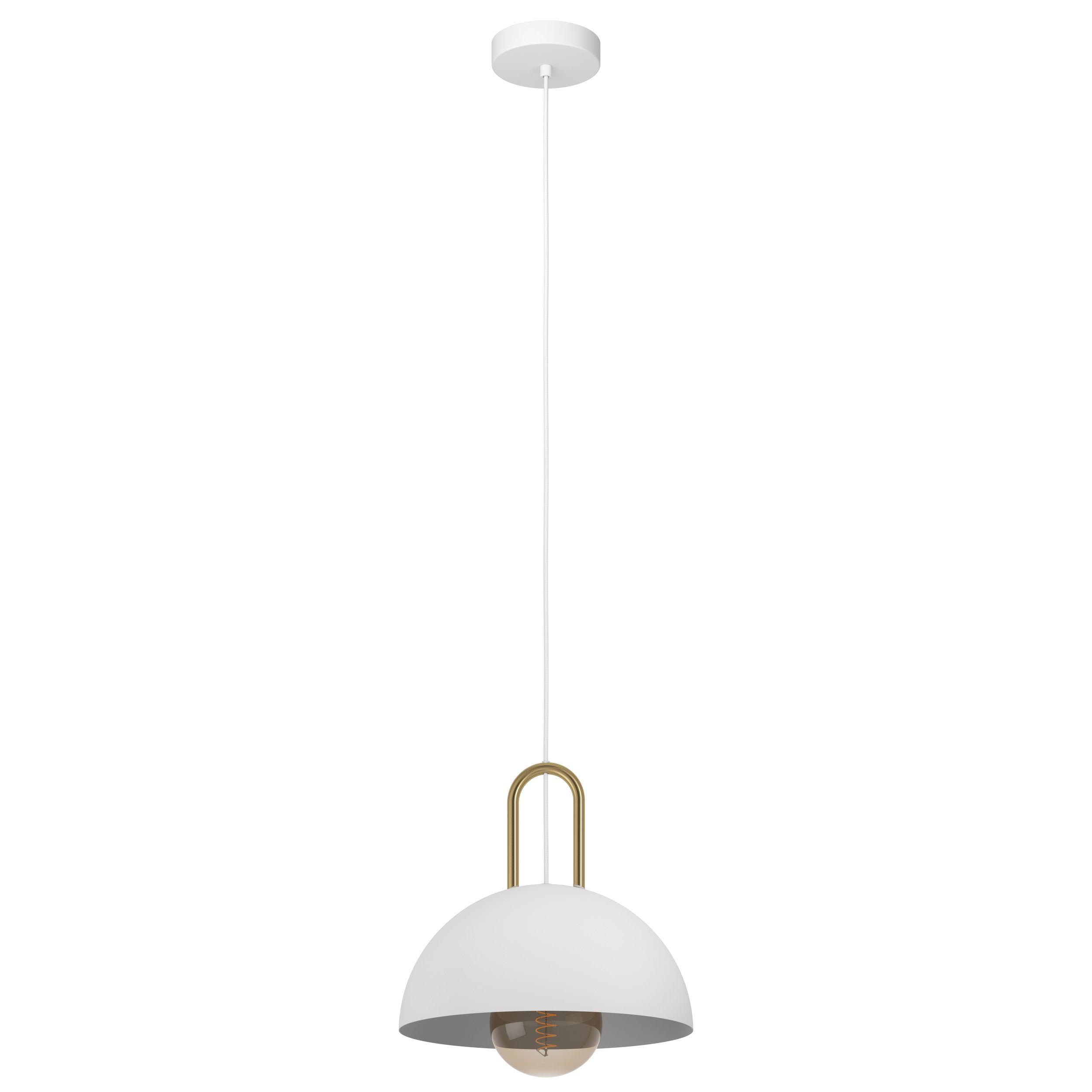 Suspension métal blanc CALMANERA E27 1X40W