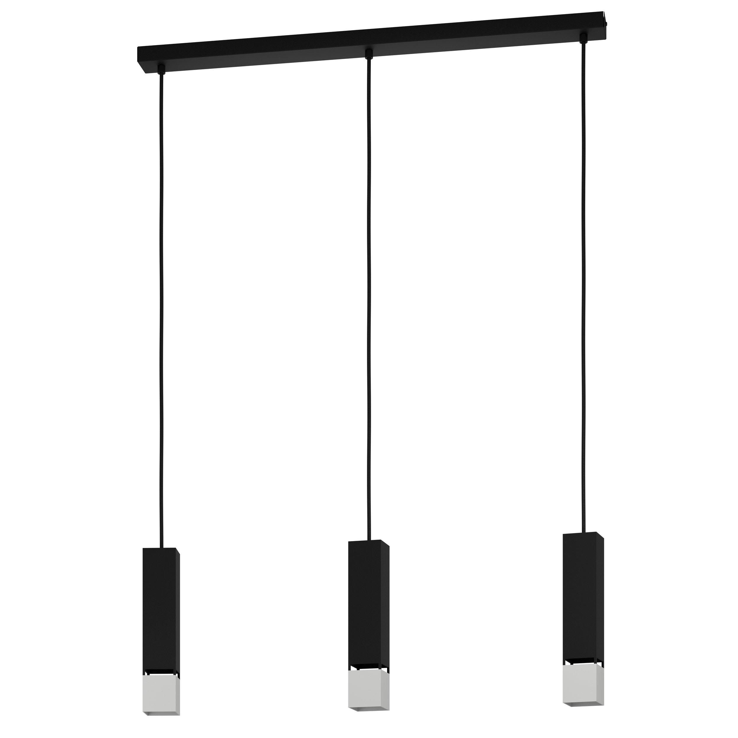 Suspension métal noir BUTRANO GU10 3X4,5W