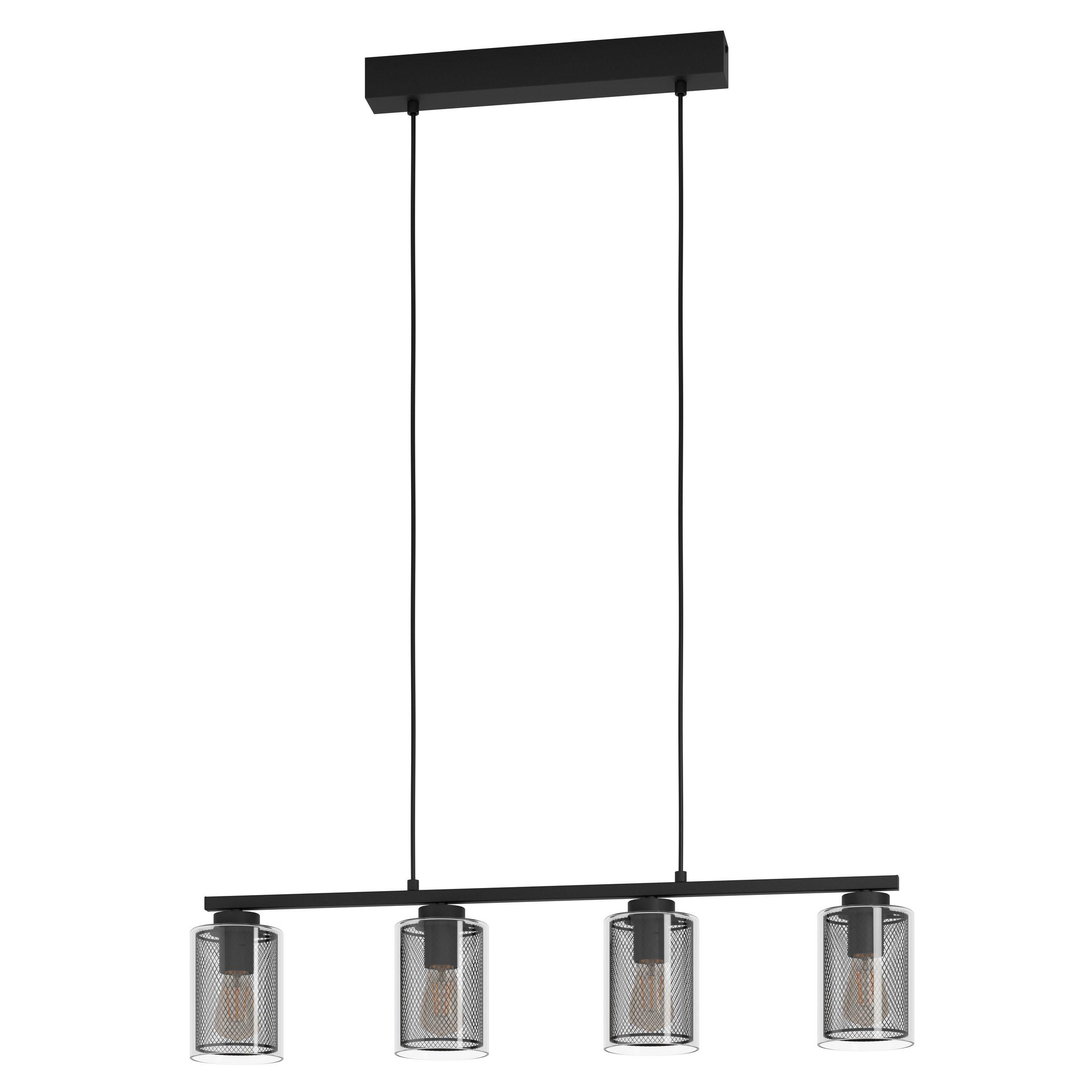 Suspension métal noir ZOCABON E27 4X40W