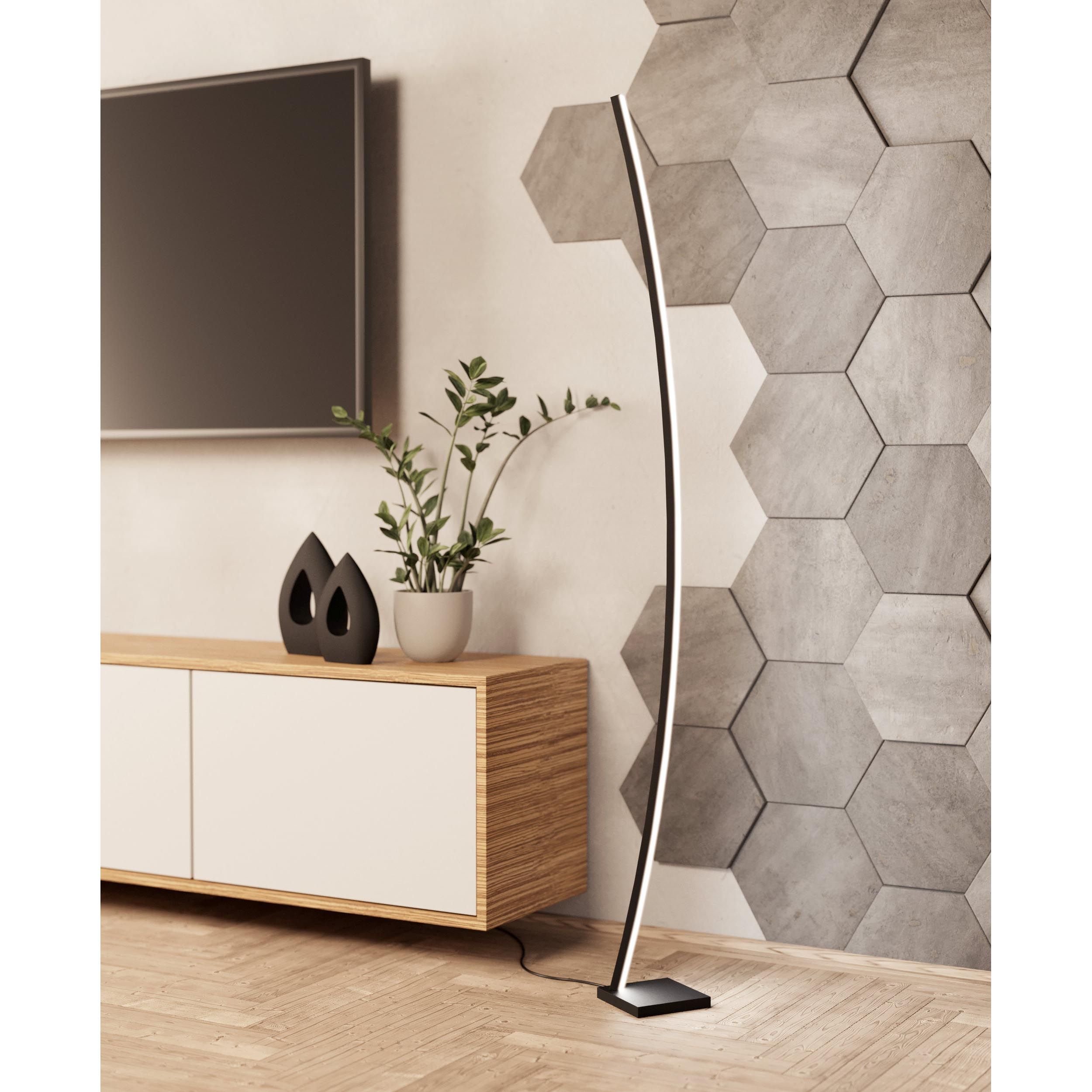 Lampadaire métal noir PICACHA LED INT 1X29W