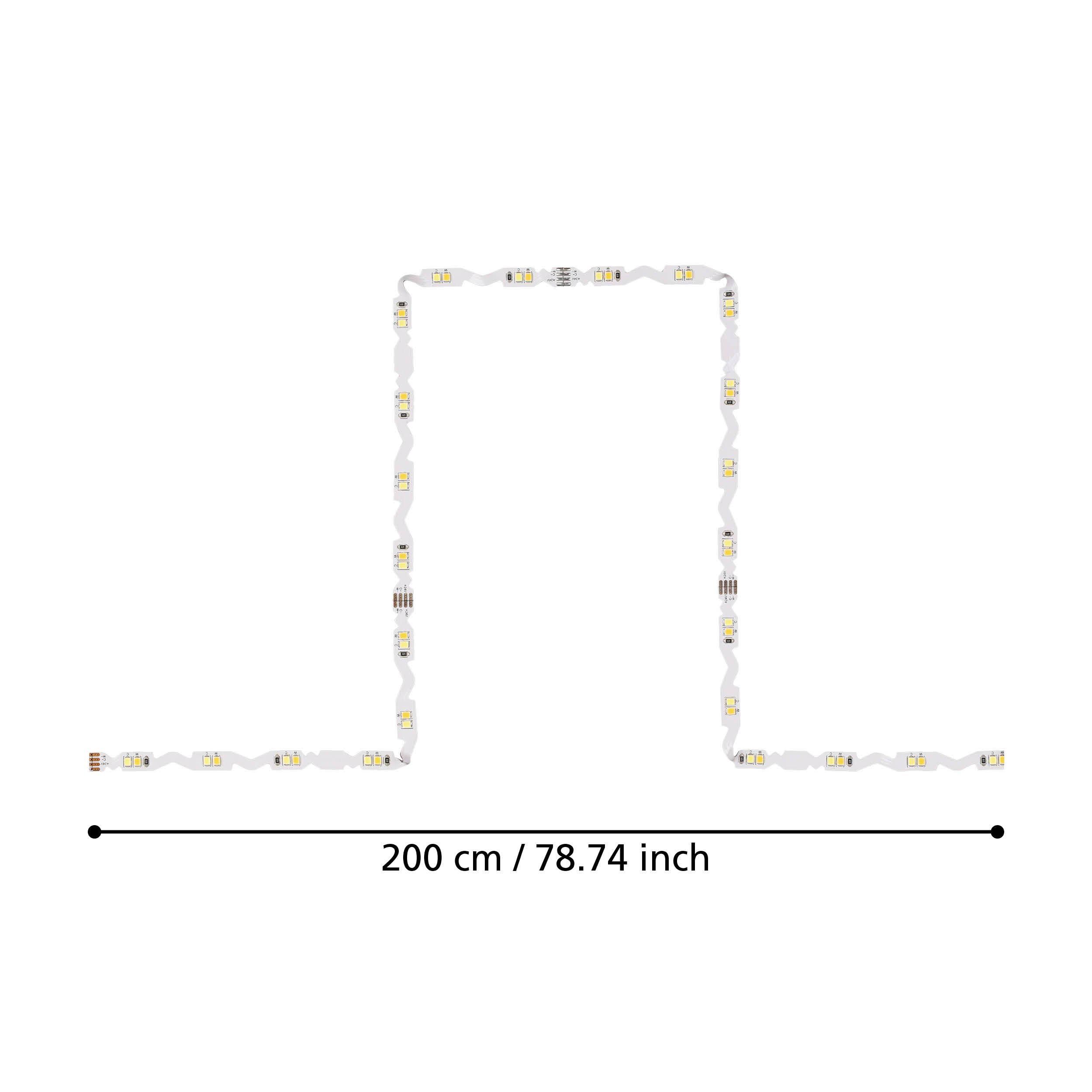 Pièces détachées plastique blanc FLEXIBLE STRIPE LED INT 2X4,6W