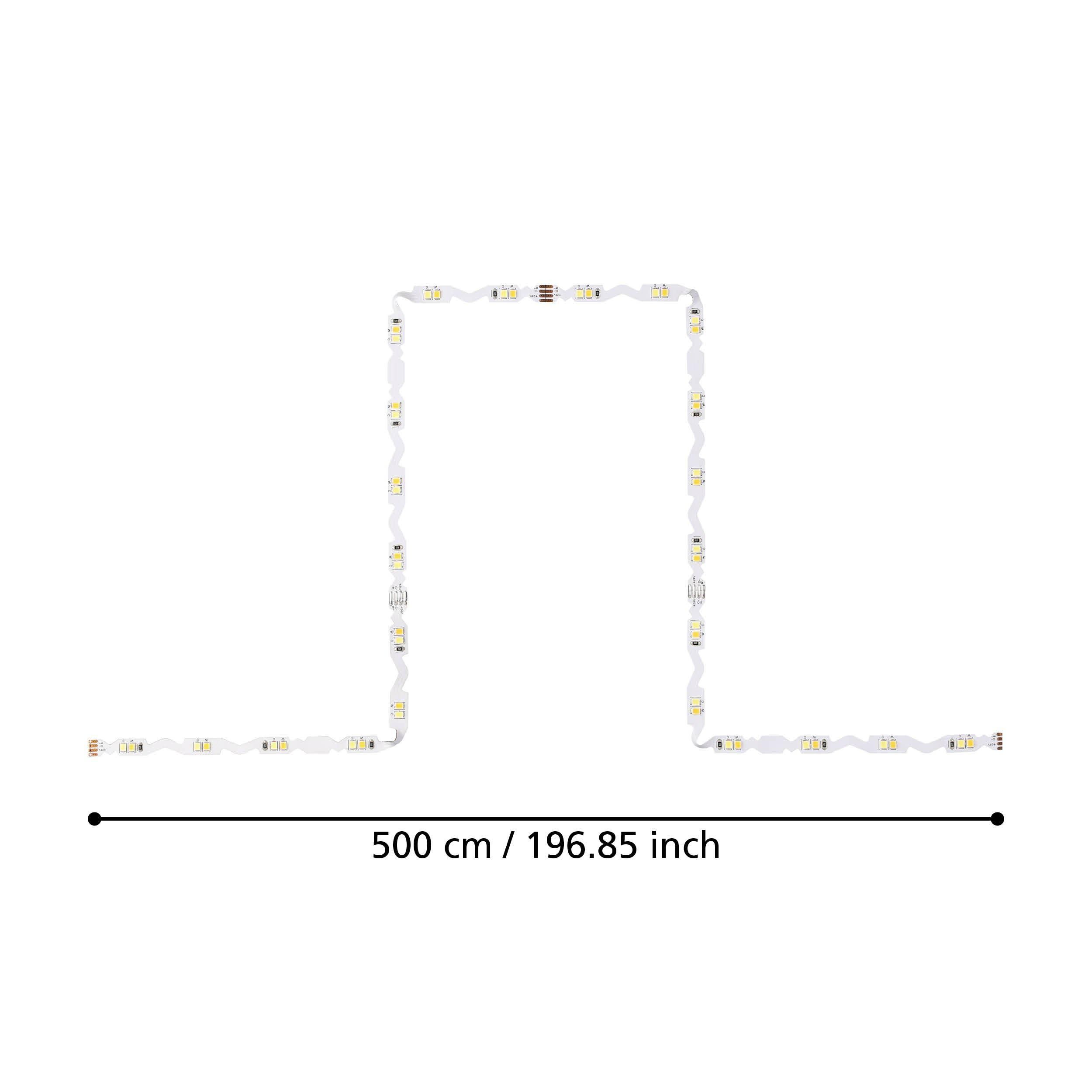 Pièces détachées plastique blanc FLEXIBLE STRIPE LED INT 5X4,6W