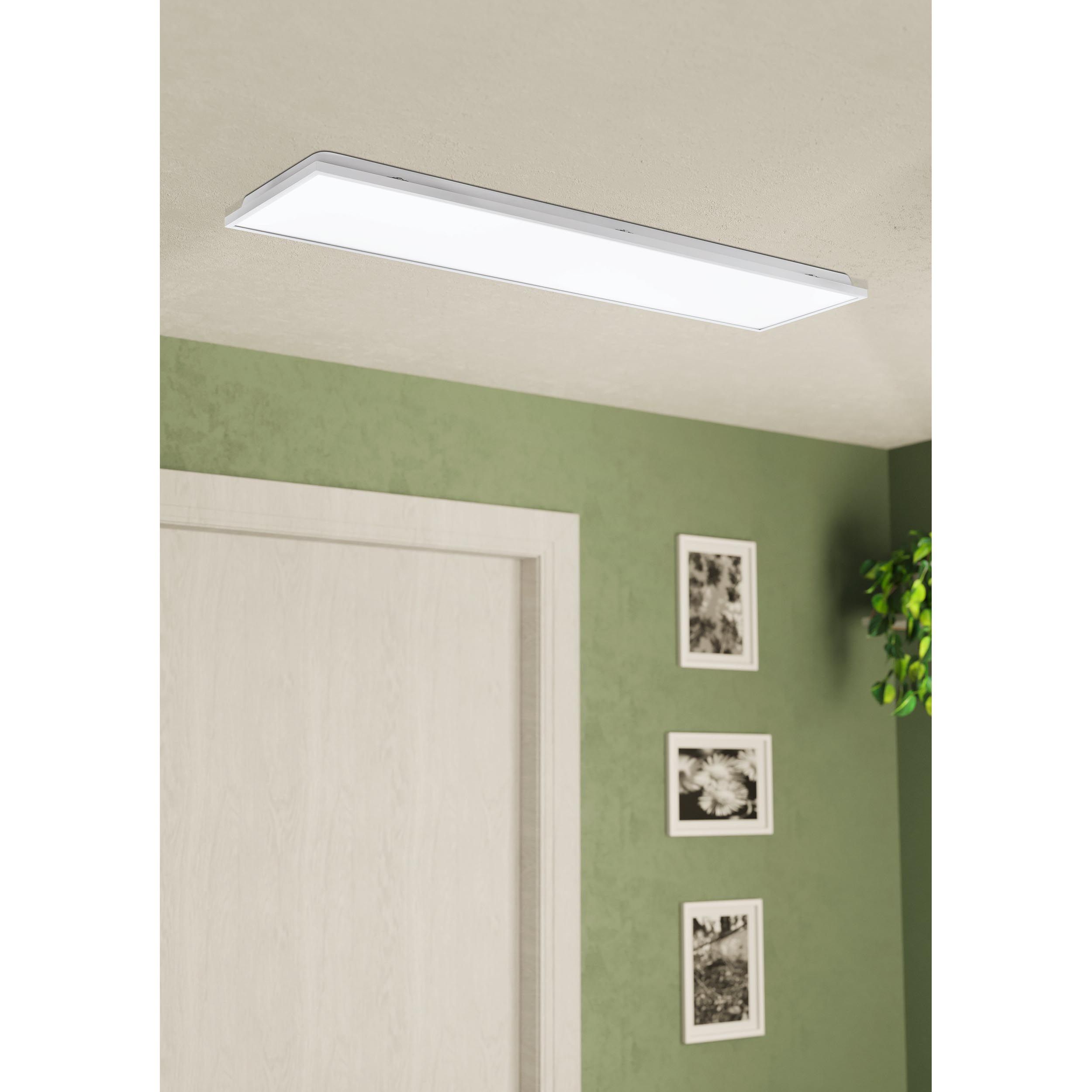 Plafonnier métal blanc URTEBIETA l119,5 cmLED INT 1X32W