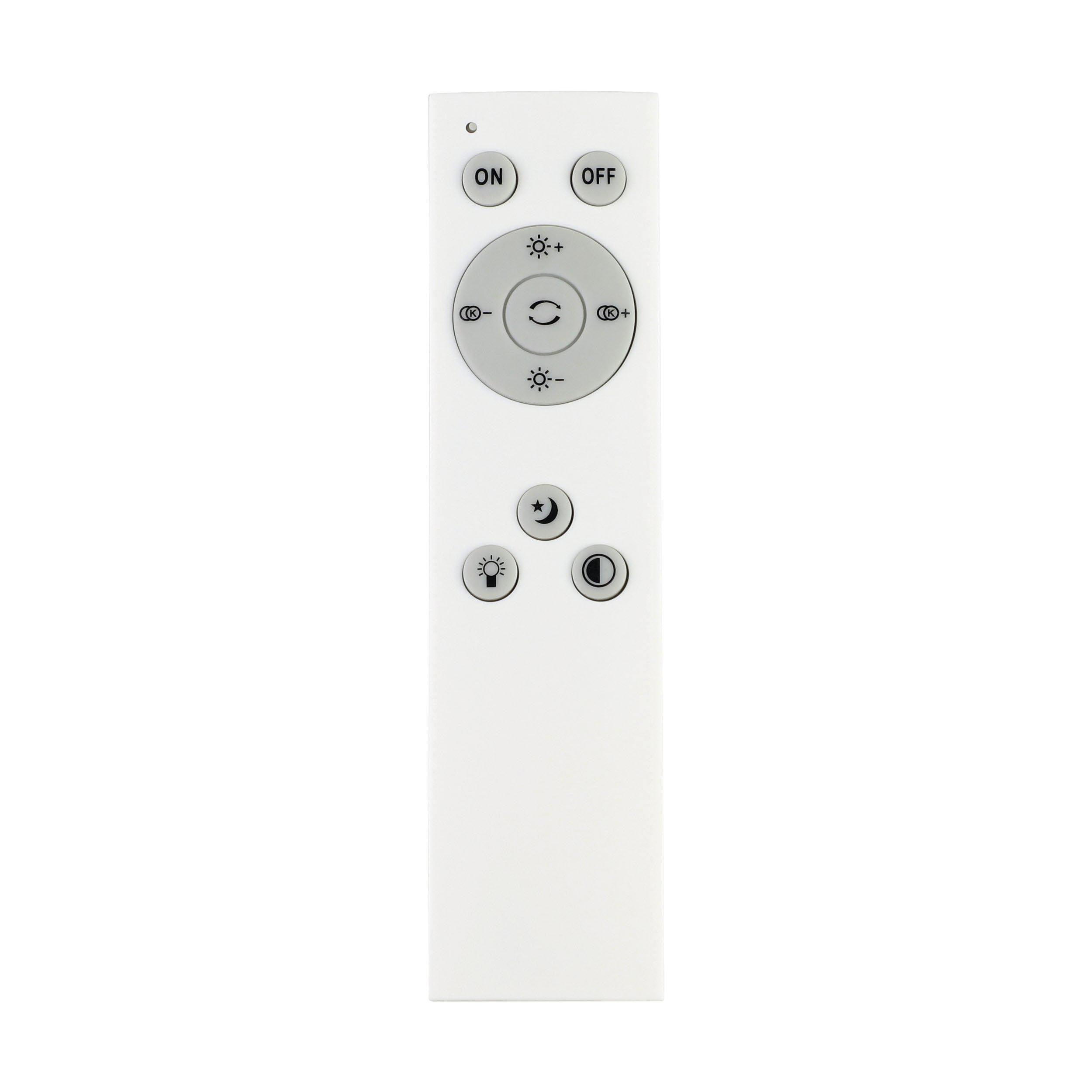 Plafonnier en métal noir et plastique blanc LAURITO LED INT 24W