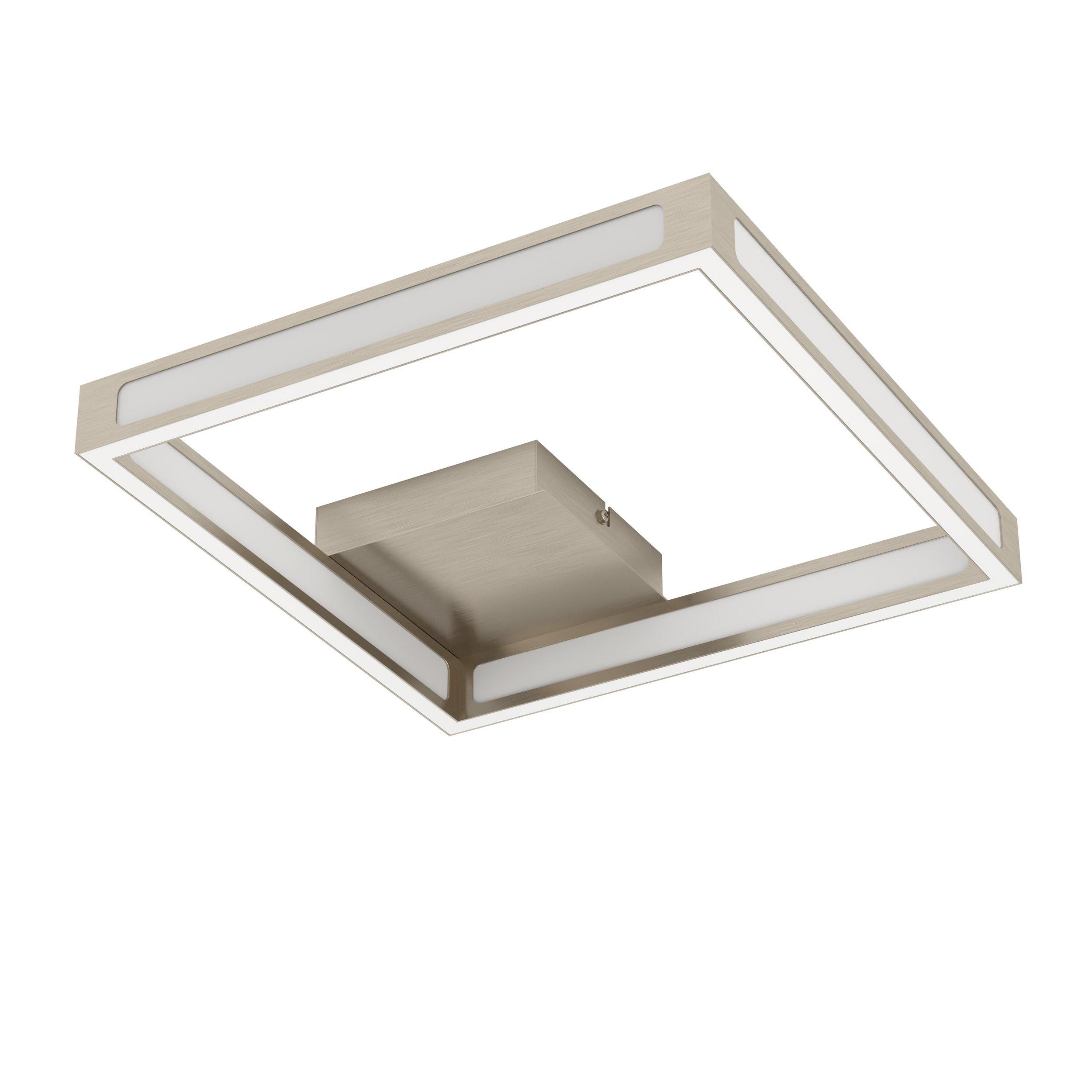 Plafonnier métal nickel mat ALTAFLOR L31,5CM LED INT 4X2,8W