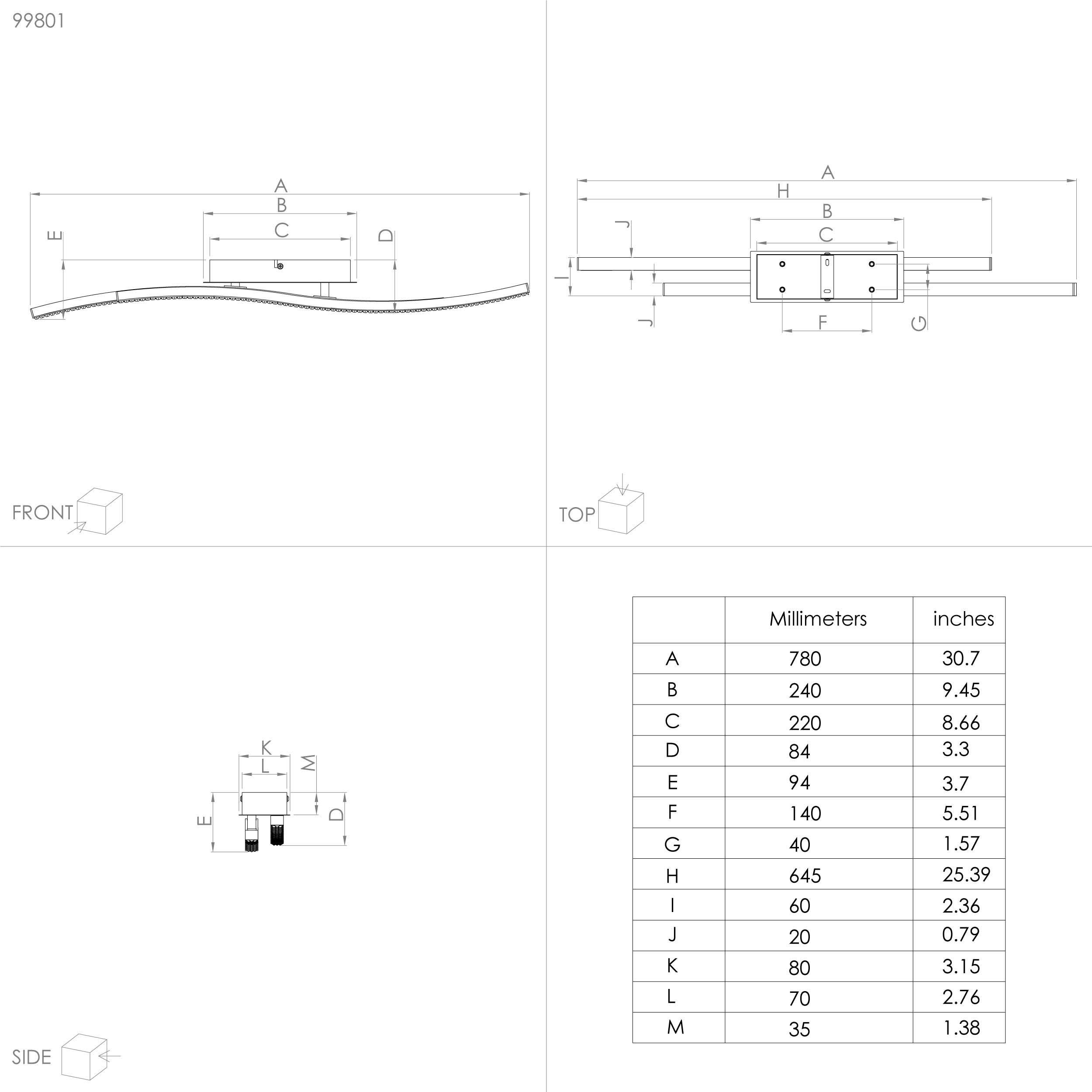 Plafonnier métal noir LEJIAS LED INT 1X21,5W