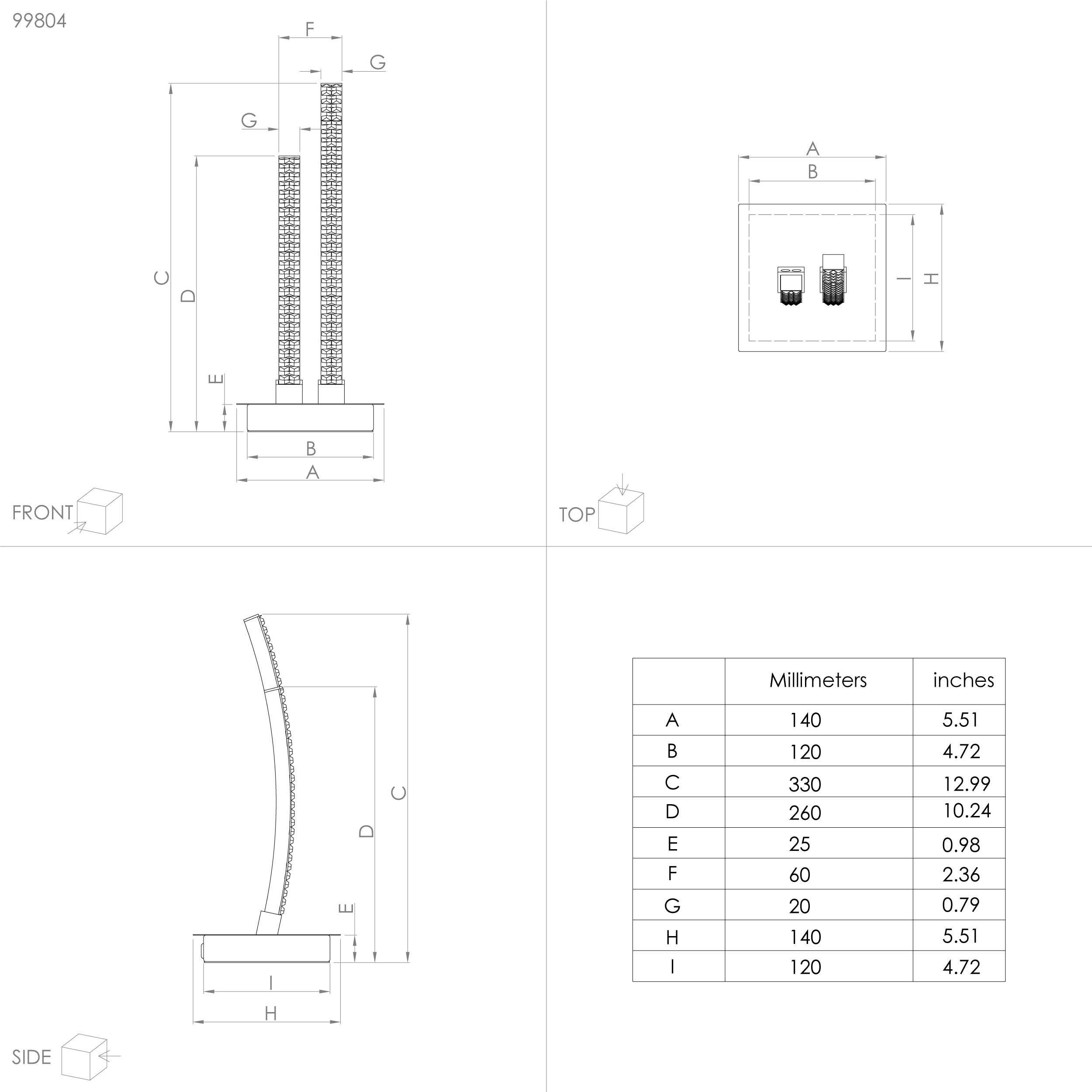 Lampe de sol métal noir LEJIAS LED INT 1X8W