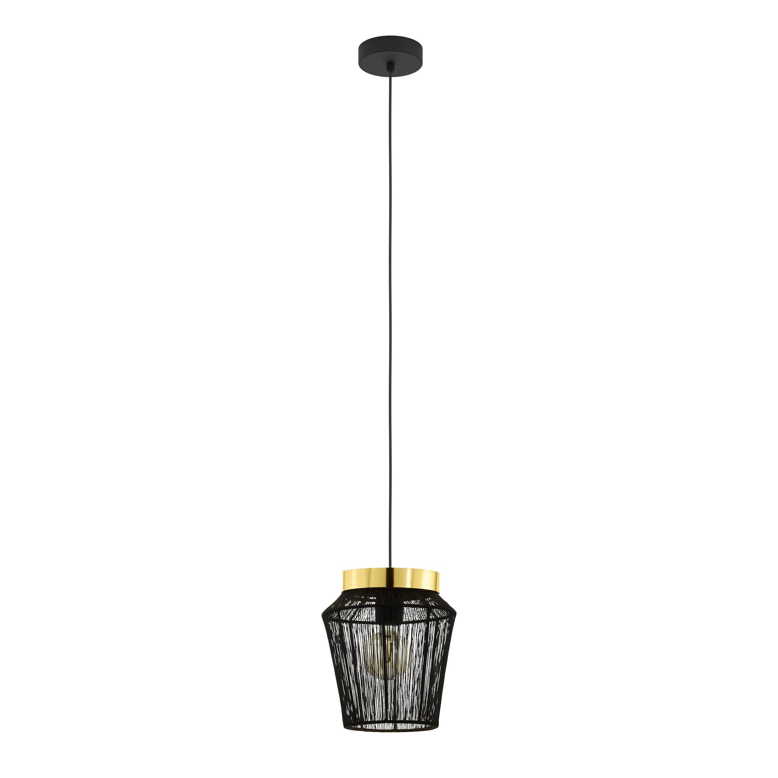 Suspension métal noir ESCANDIDOS E27 1X40W