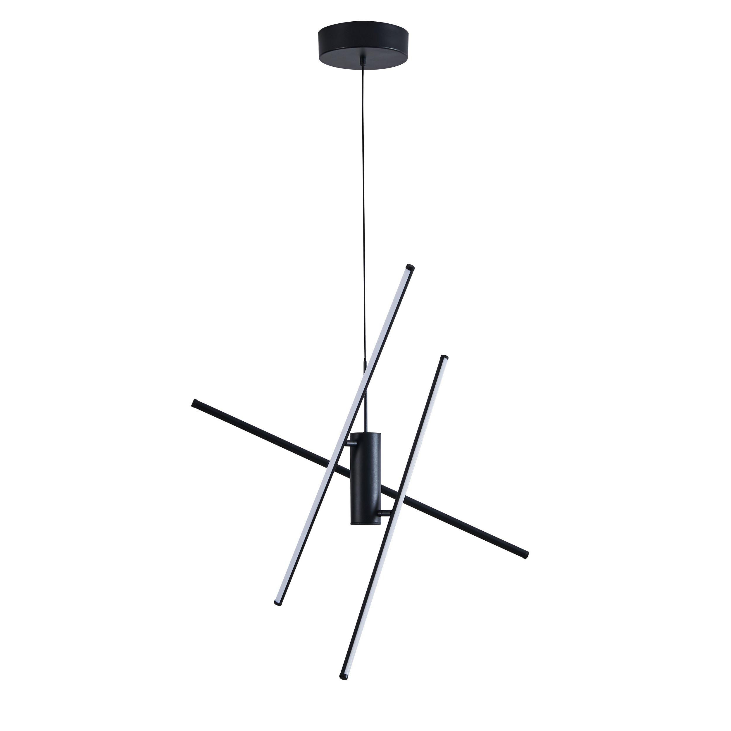 Suspension métal noir SALITRE LED INT 1X29W