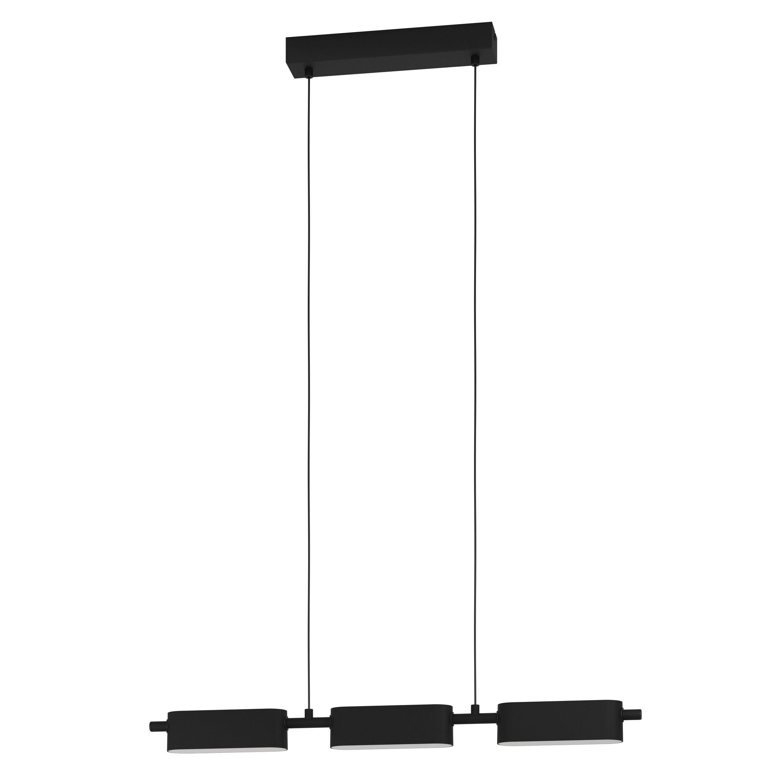 Suspension métal noir ROVIRA LED INT 3X6,7W