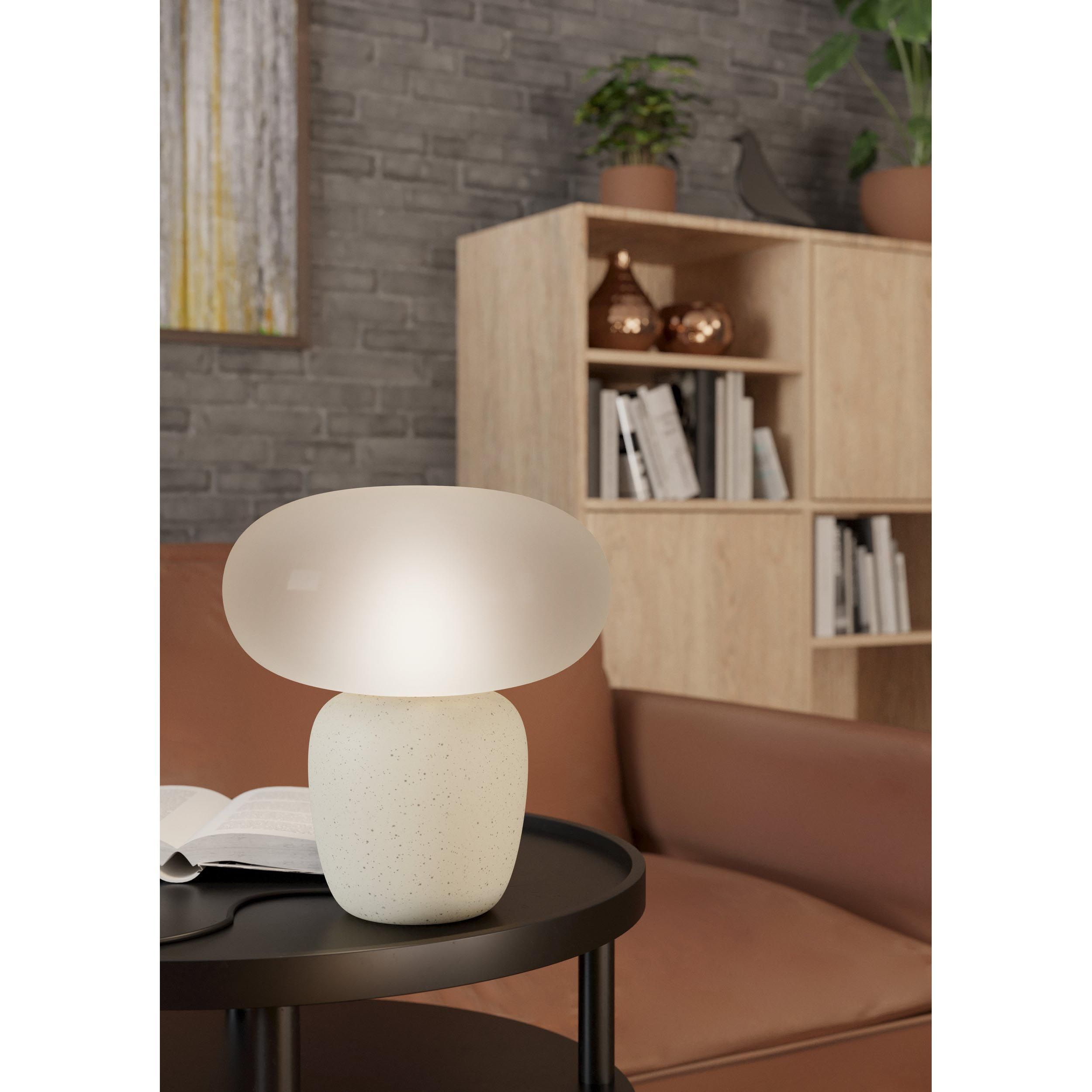 Lampe de table ceramique blanc CAHUAMA E27 1X40W