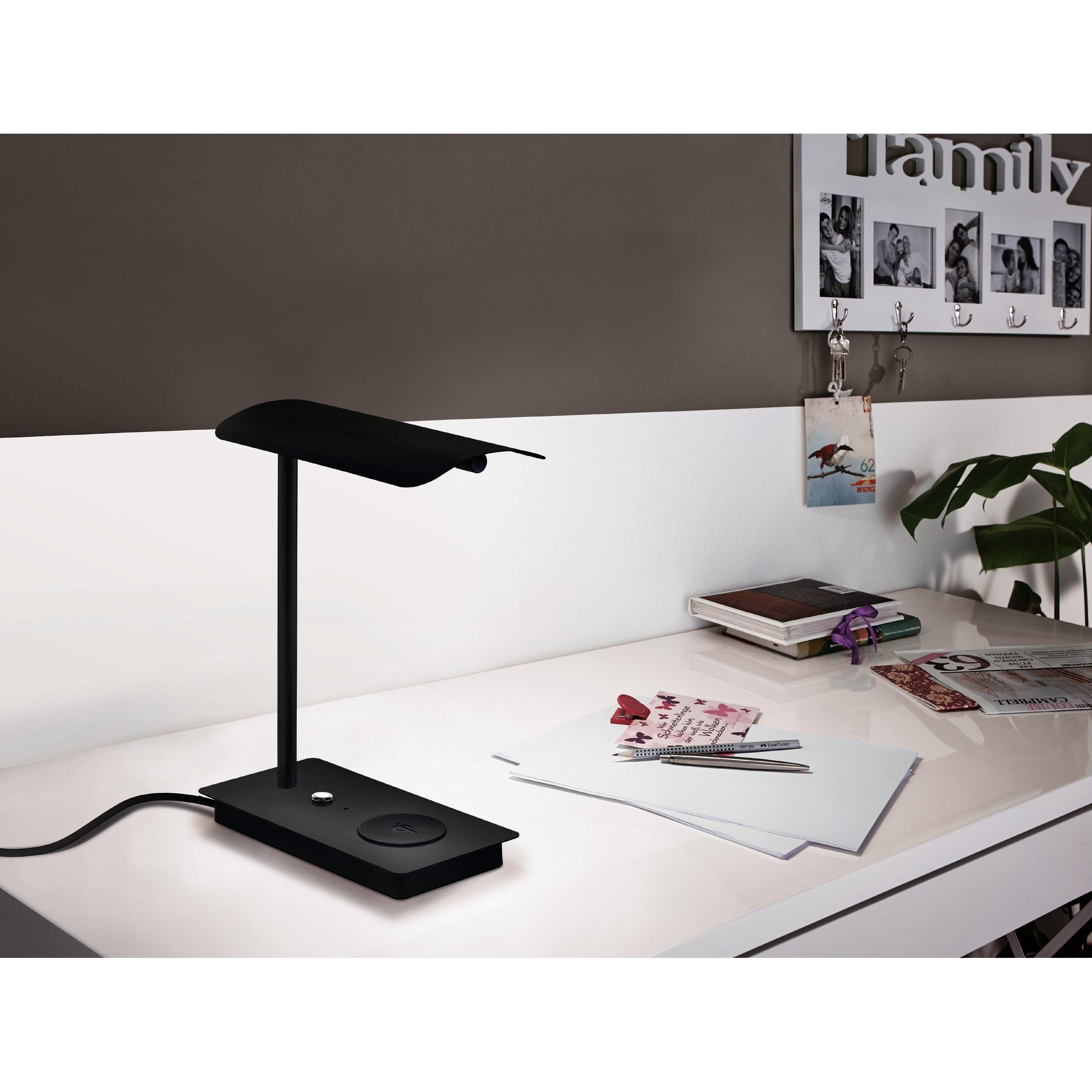 Lampe de bureau pvc noir ARENAZA LED INT 3X5,8W