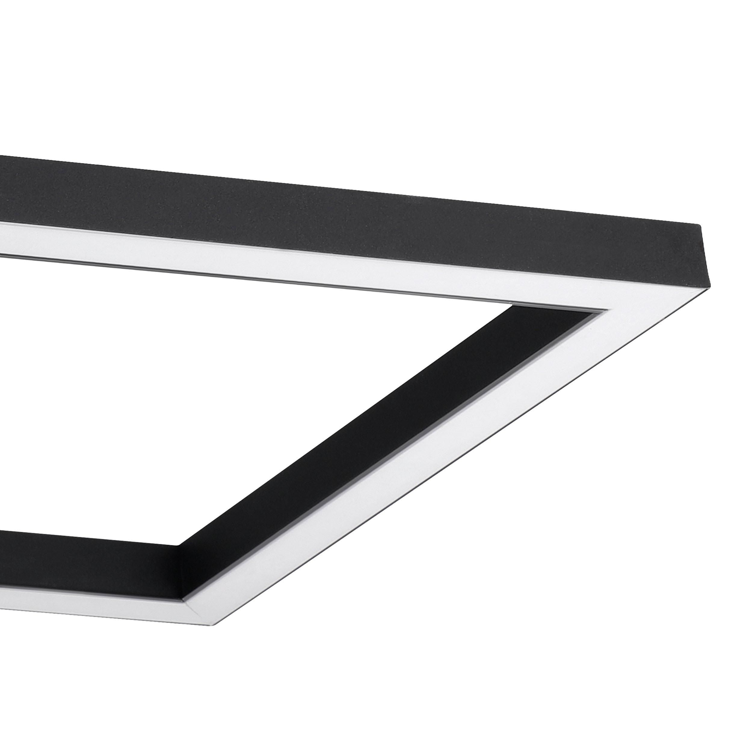 Plafonnier métal noir MACELLARA LED INT 4X3,8W