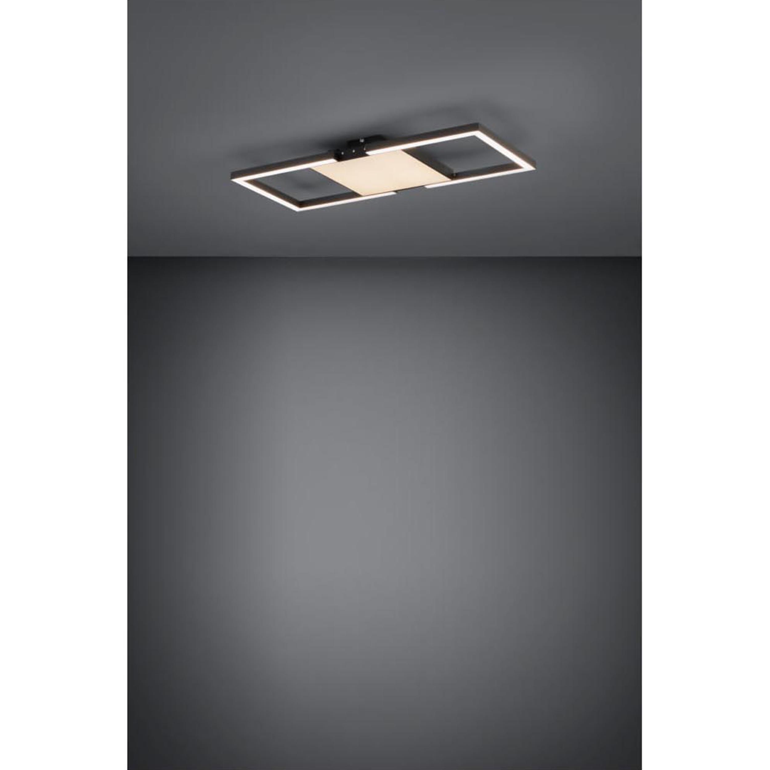 Plafonnier métal noir MACELLARA LED