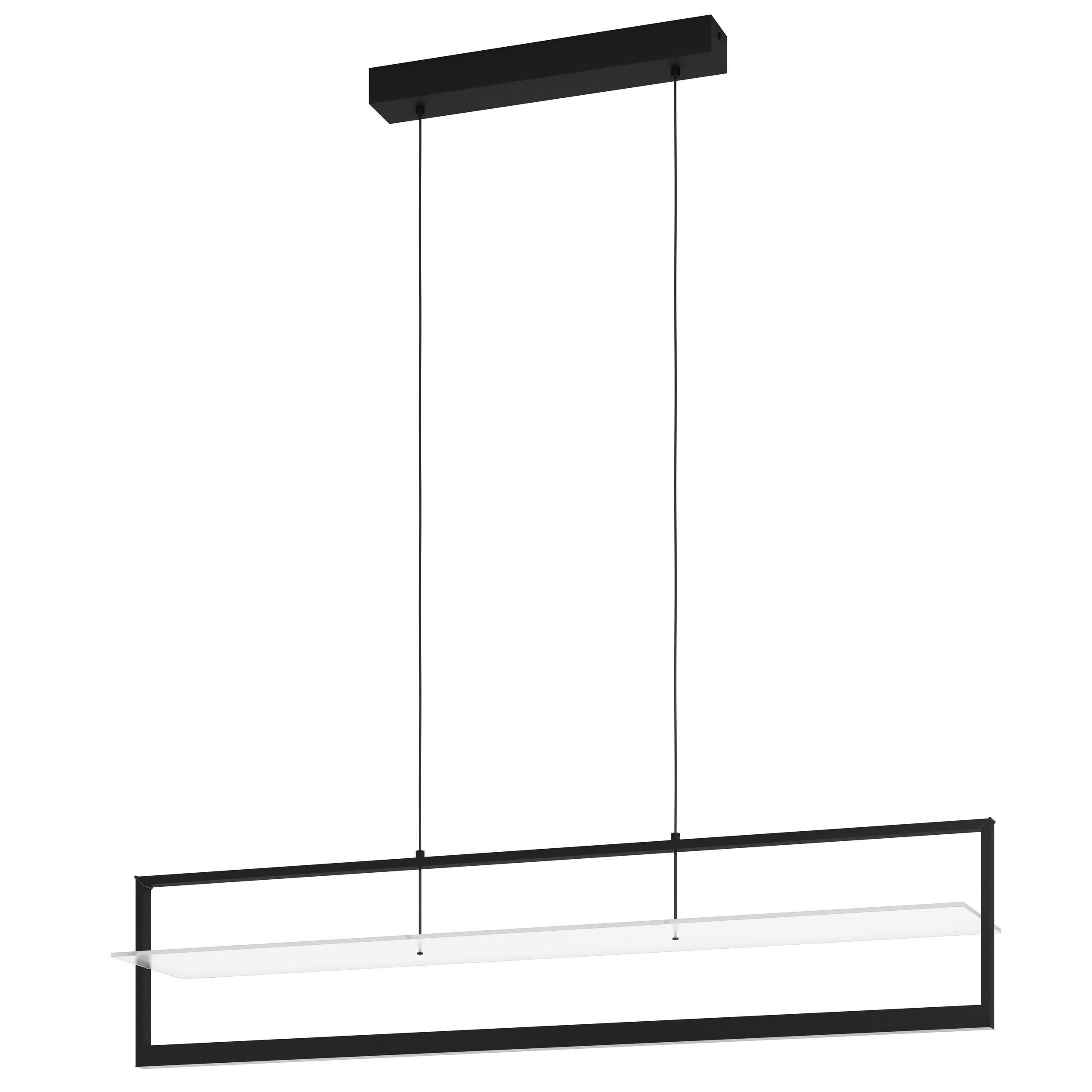 Suspension métal noir FARNETA LED INT 2X15W