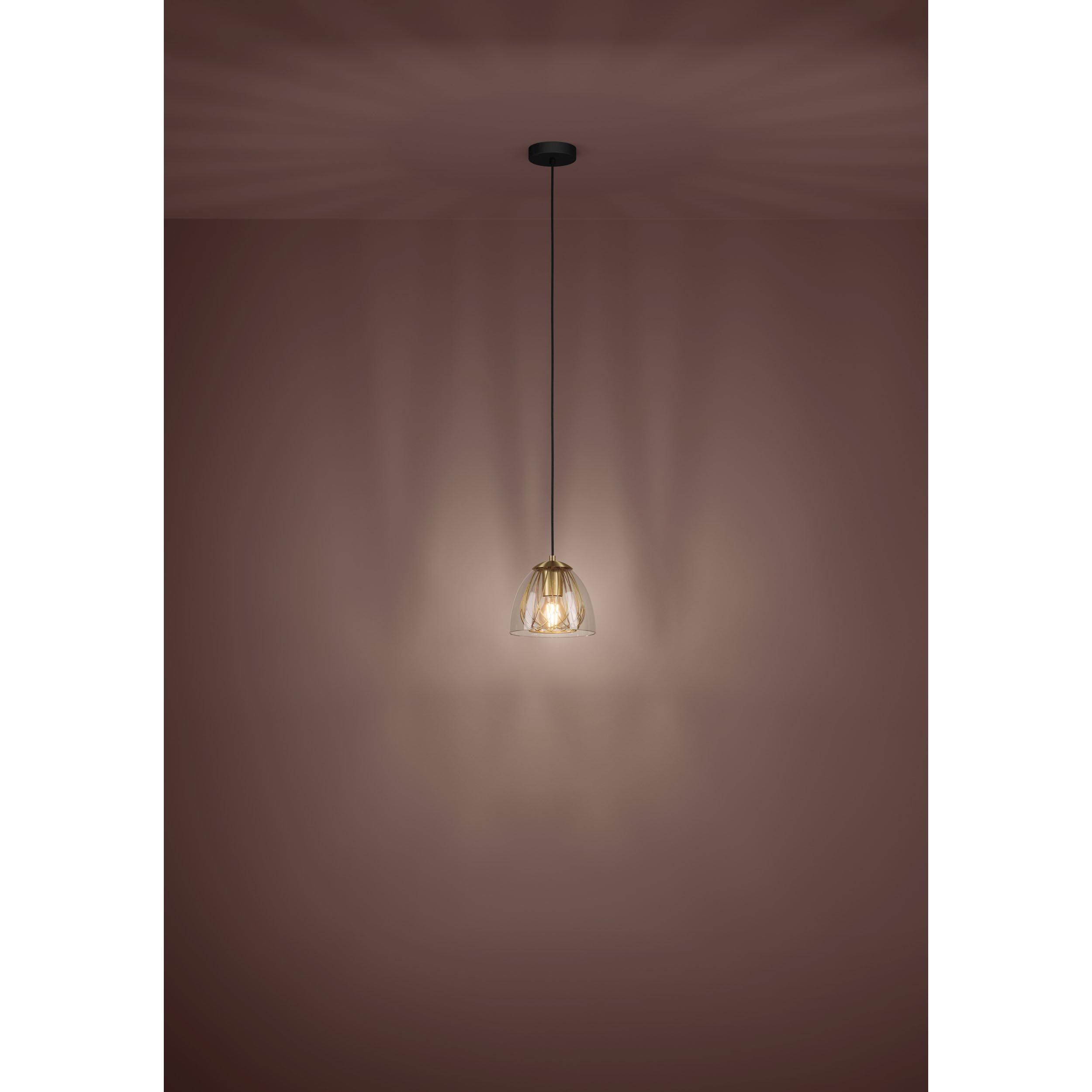 Suspension métal noir JAZMINIA E27 1X40W