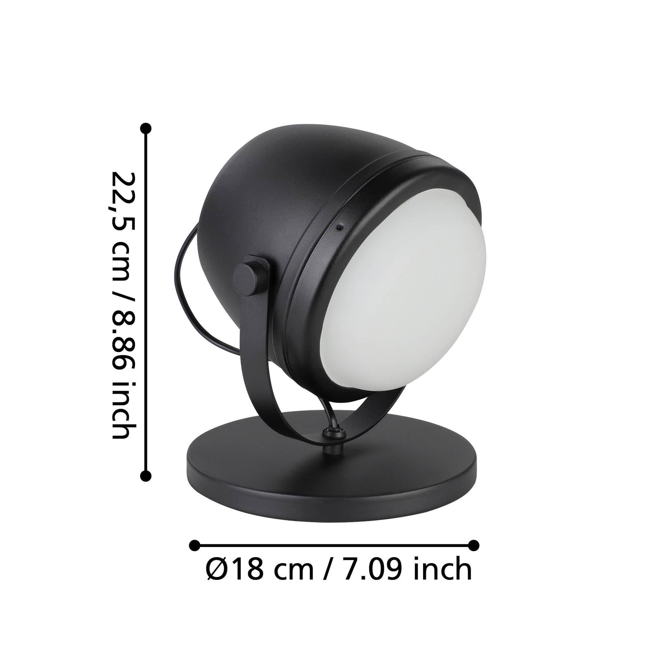 Lampe de table métal noir UPANEMA E27 1X28W