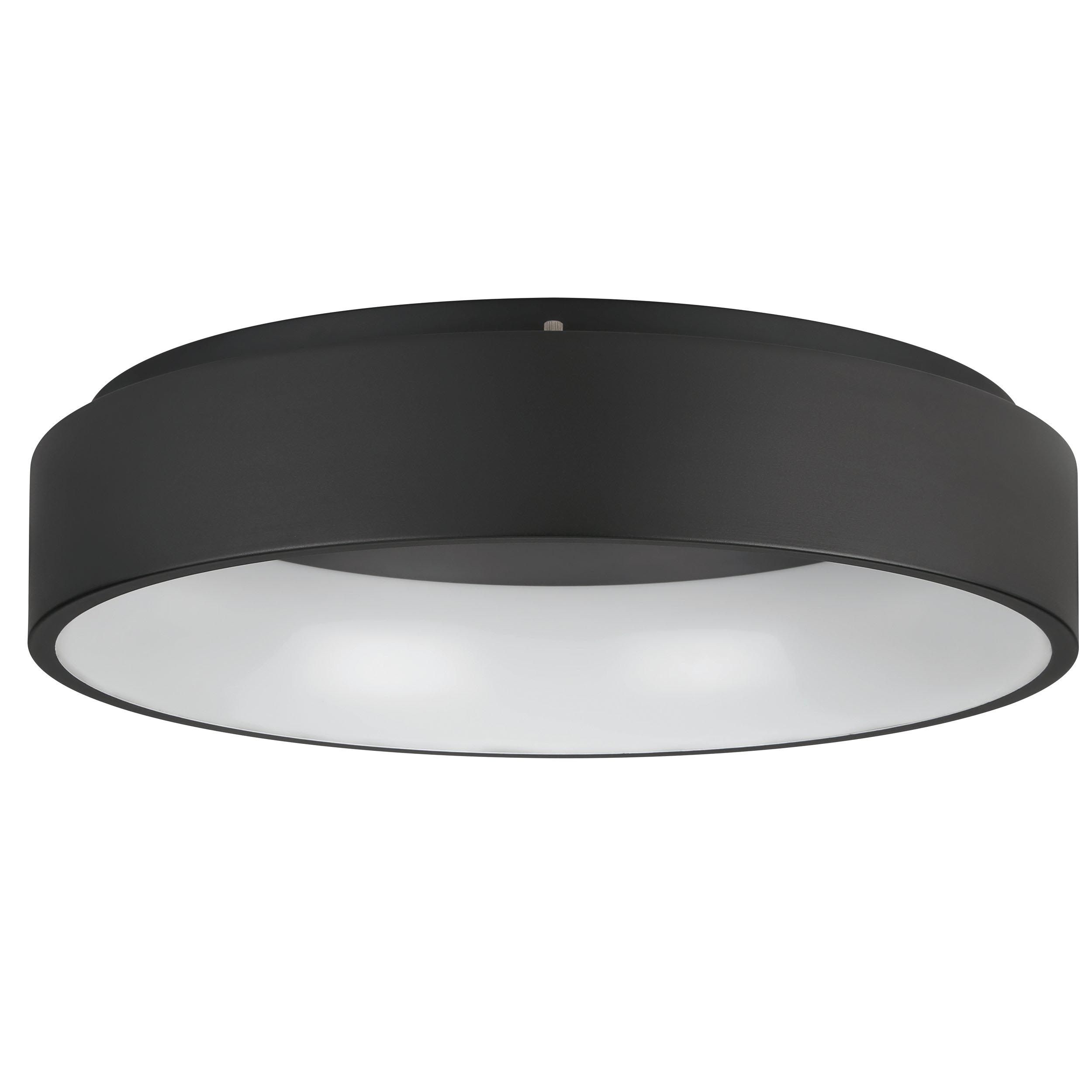 Plafonnier plastique noir MARGHERA 2 LED INT 4X8,8W