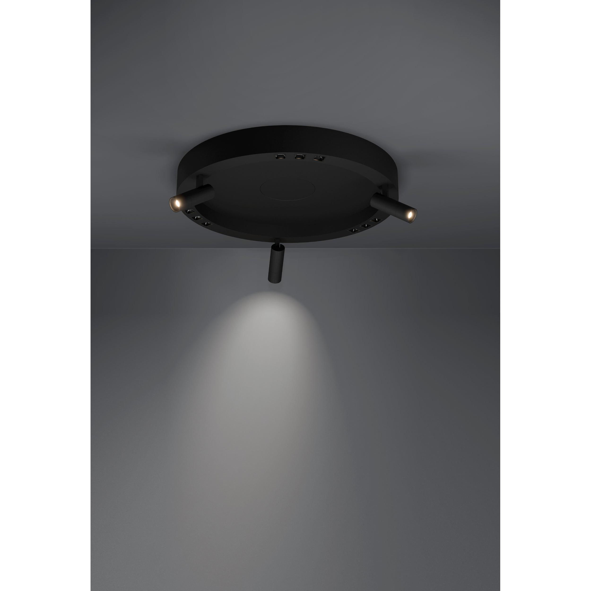 Plafonnier métal noir BRUSCOLI LED INT 3X8W