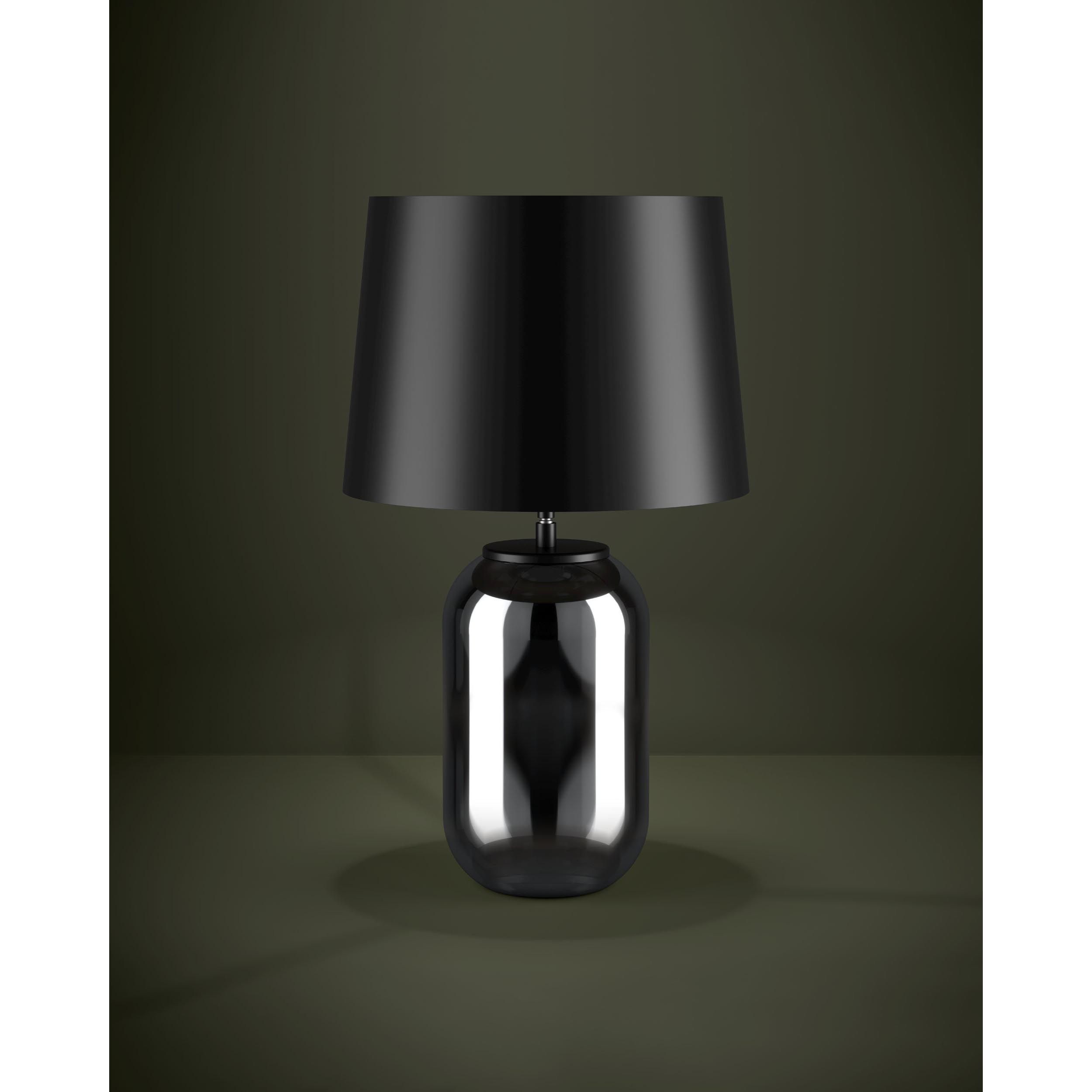 Lampe de table verre noir CUITE E27 1X40W