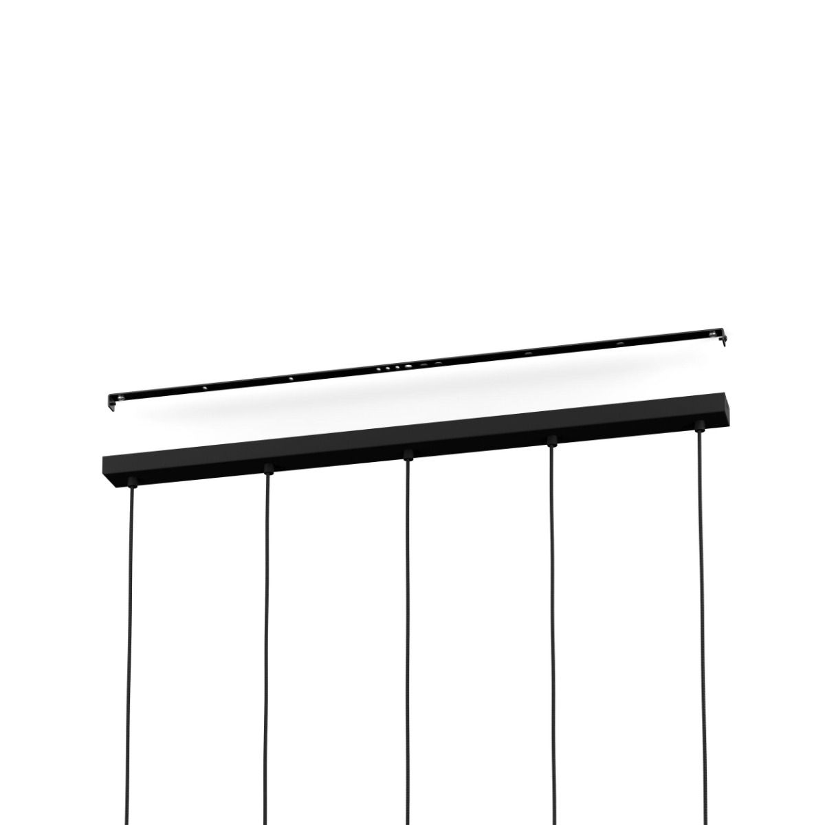 Suspension métal noir MAJAGUA E27 5X40W