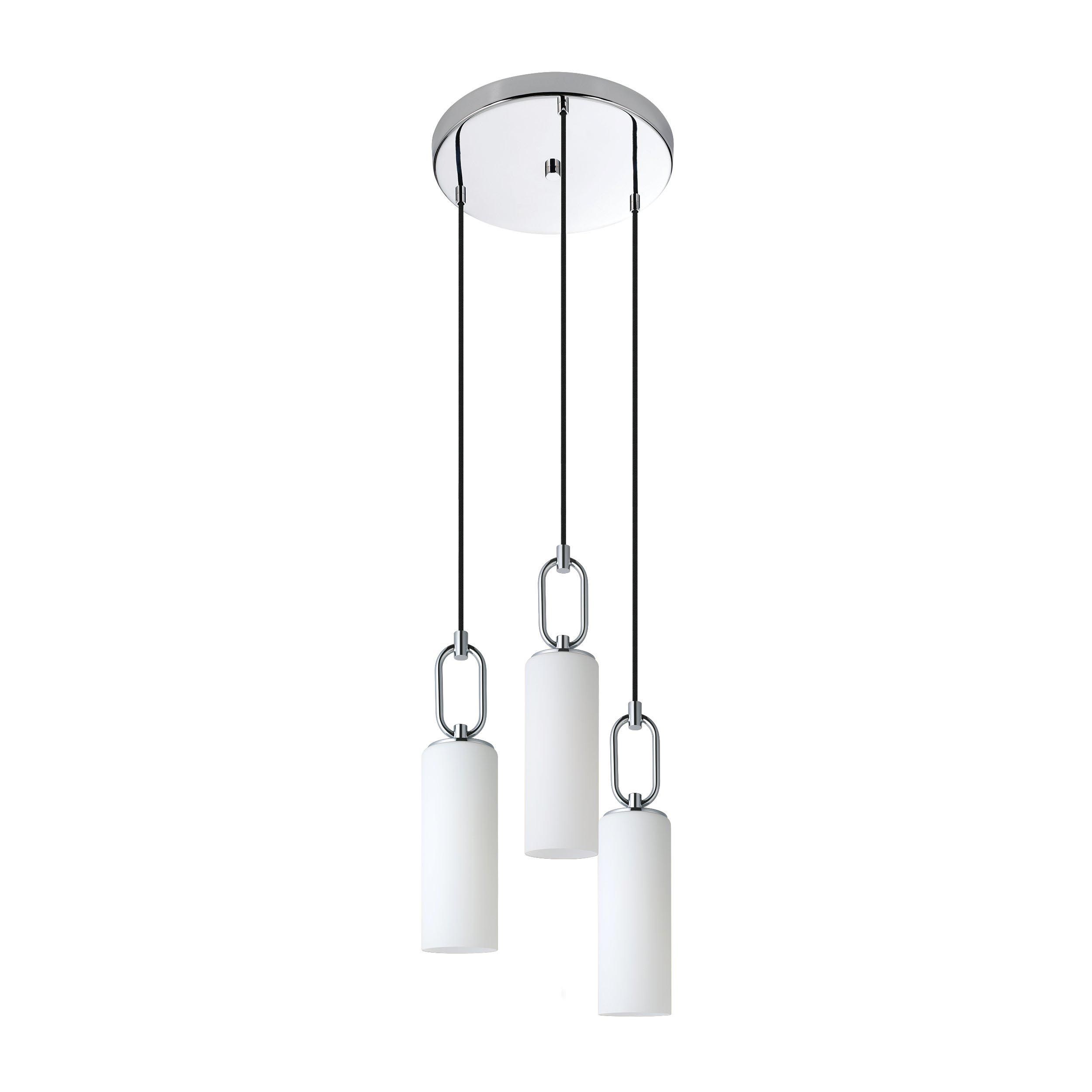 Suspension verre blanc MAJANA E27 3X40W