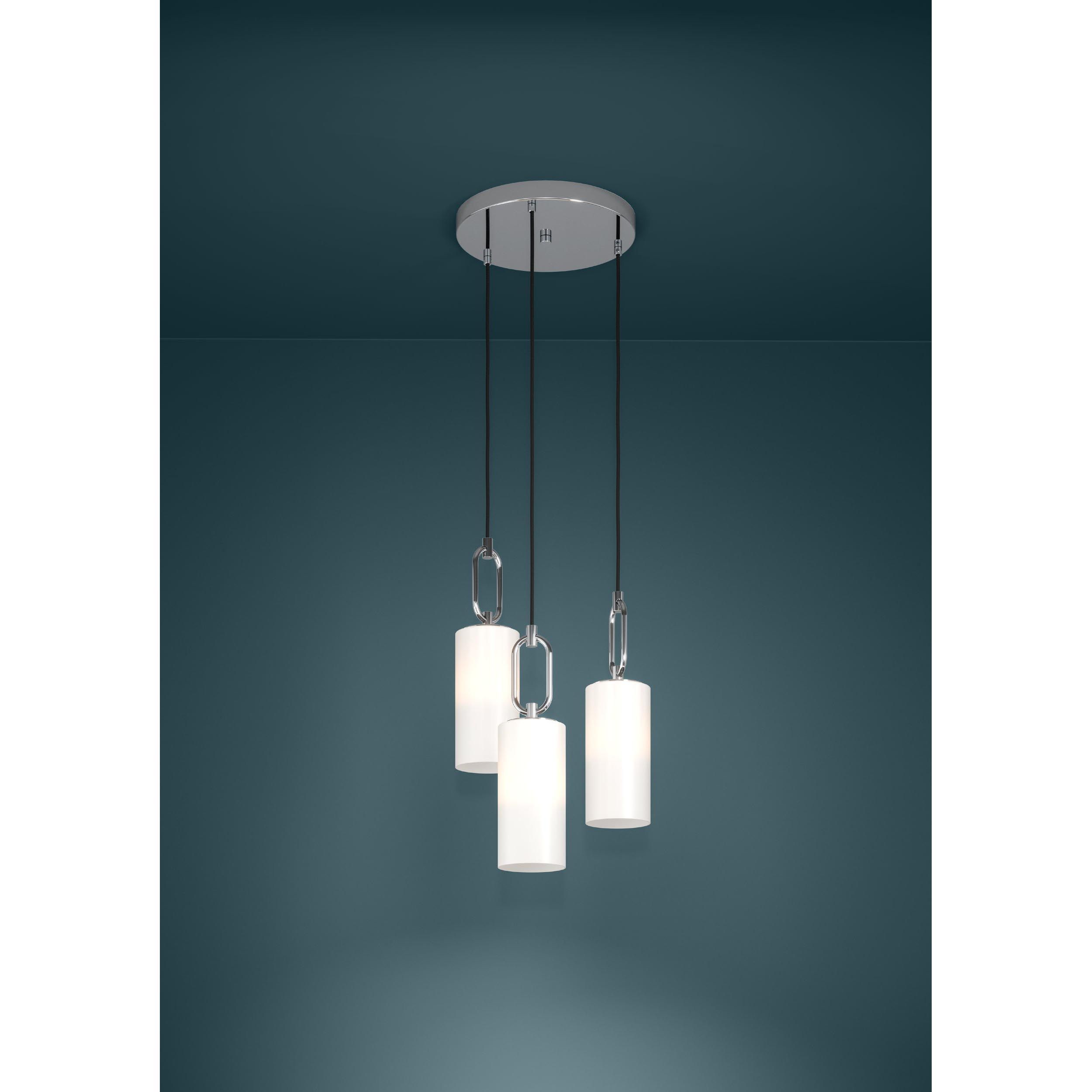 Suspension verre blanc MAJANA E27 3X40W