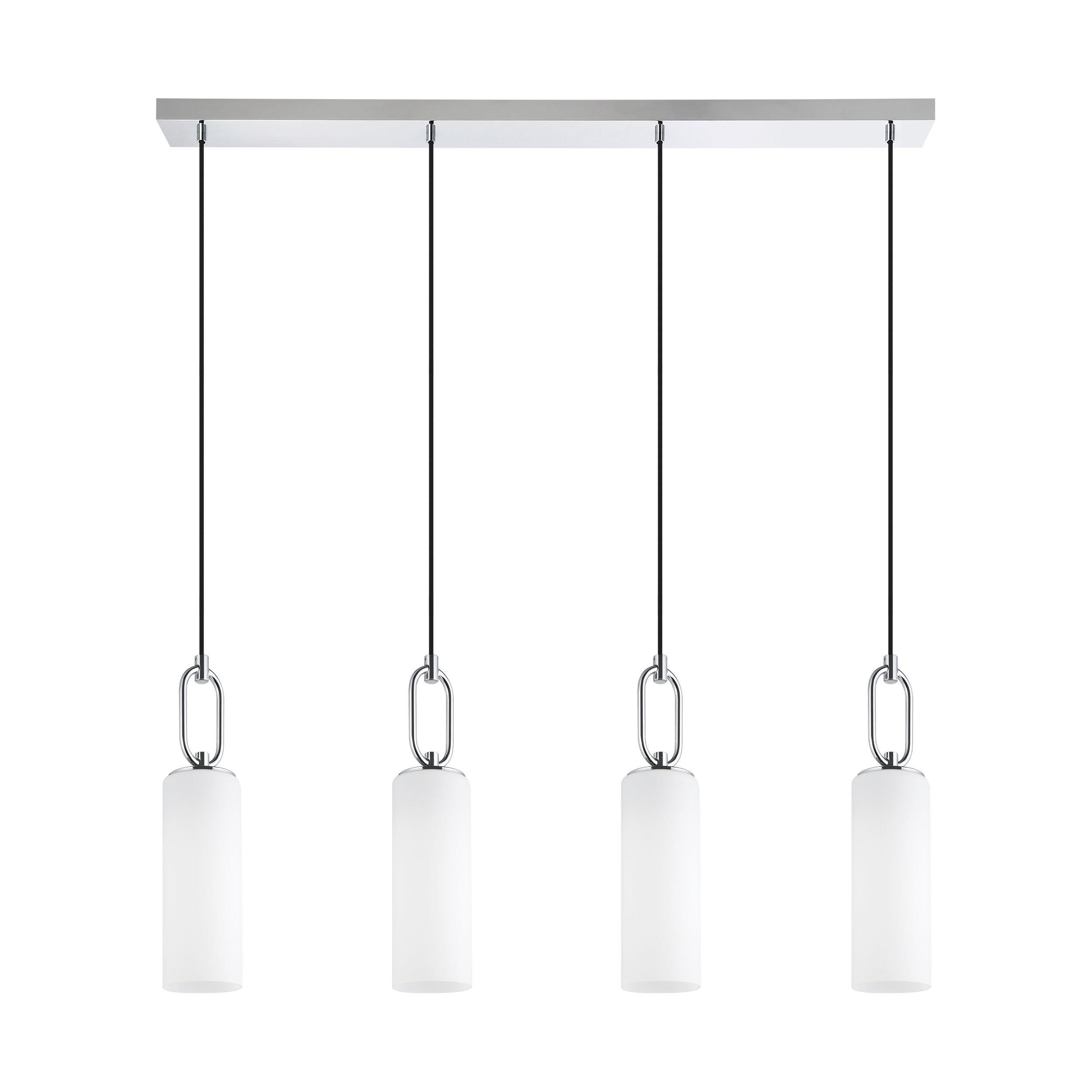 Suspension verre blanc MAJANA E27 4X40W